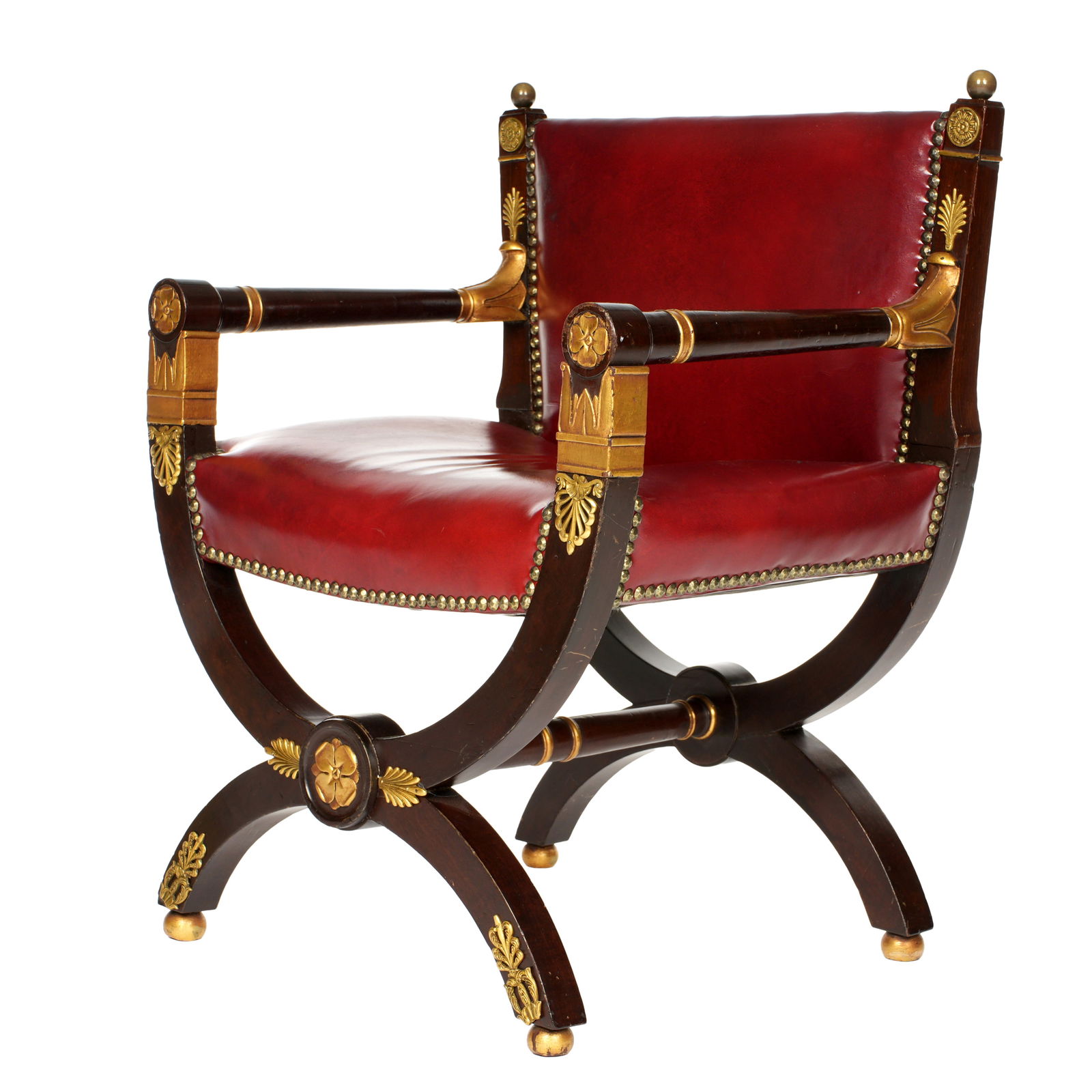 French Empire Style Ebonized Ormolu Childs Chair (1 of 6)