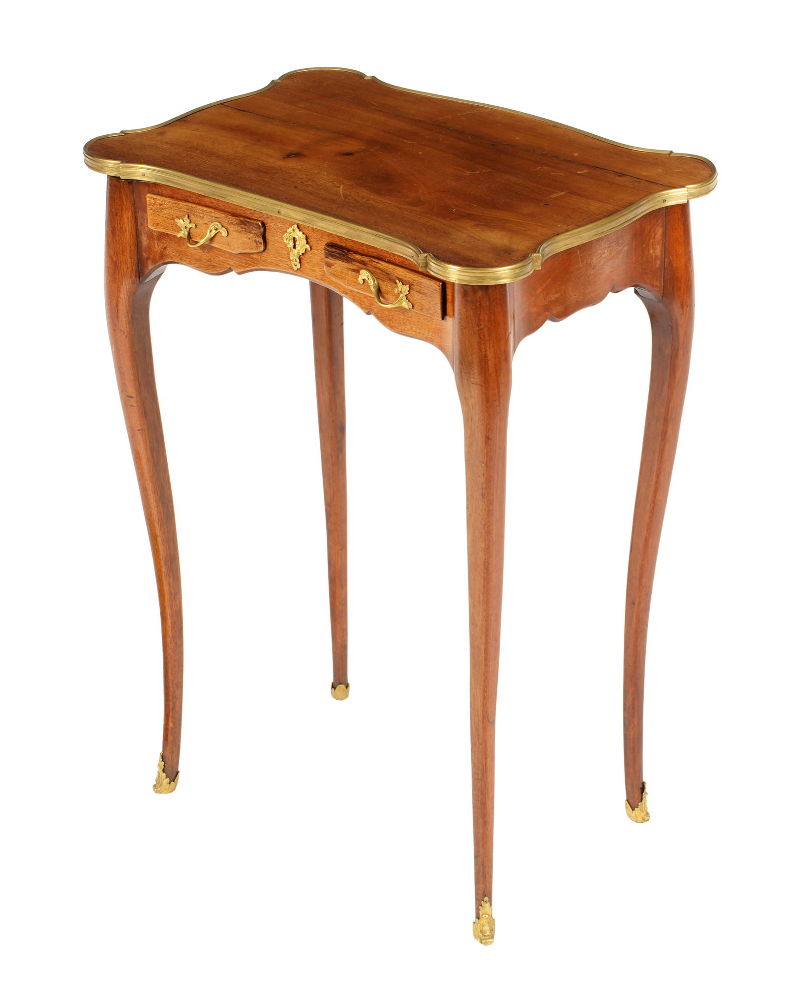 French Louis XV Style Walnut Side Table (1 of 8)