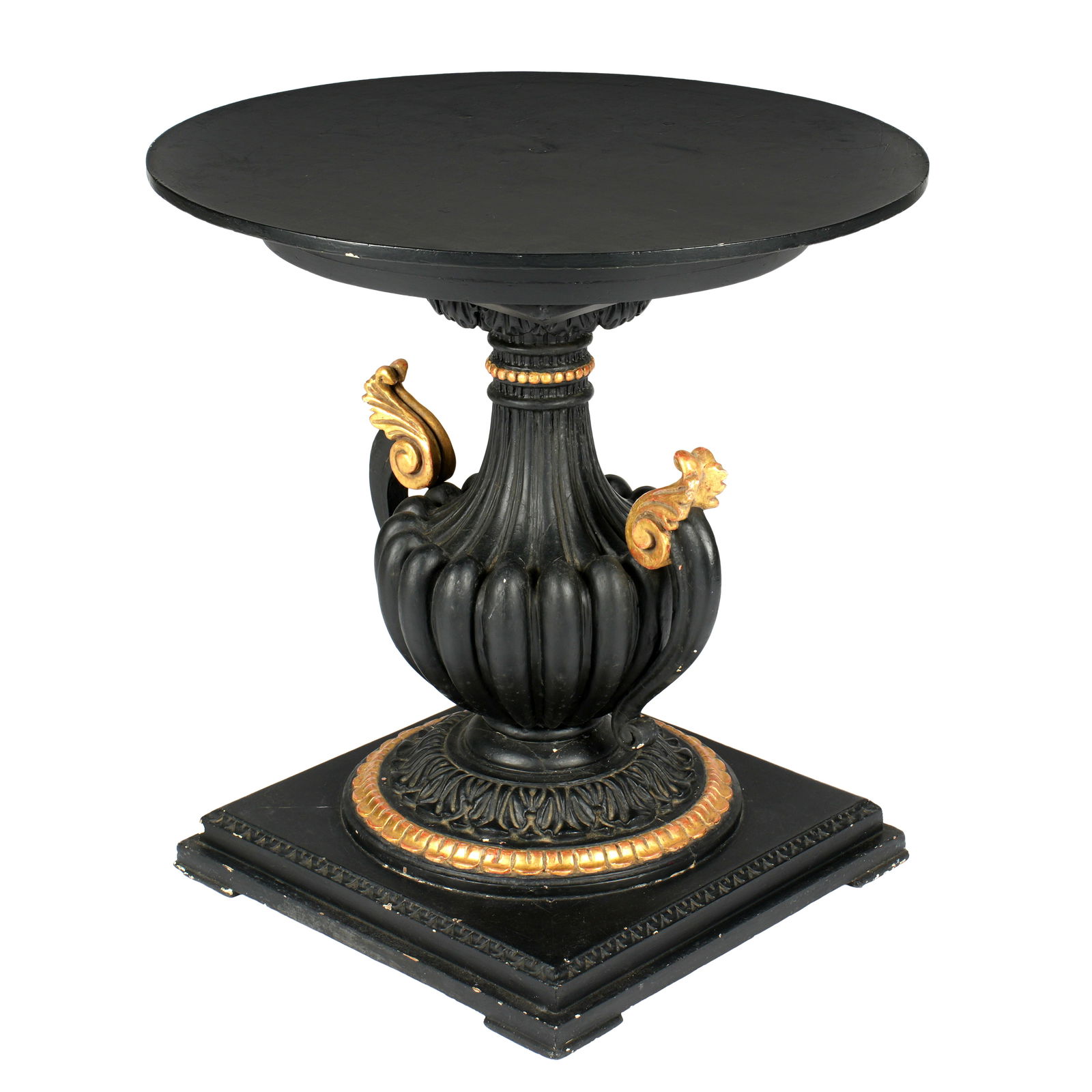 Neoclassical Ebonized and Gilt Wood Urn Table (1 of 7)