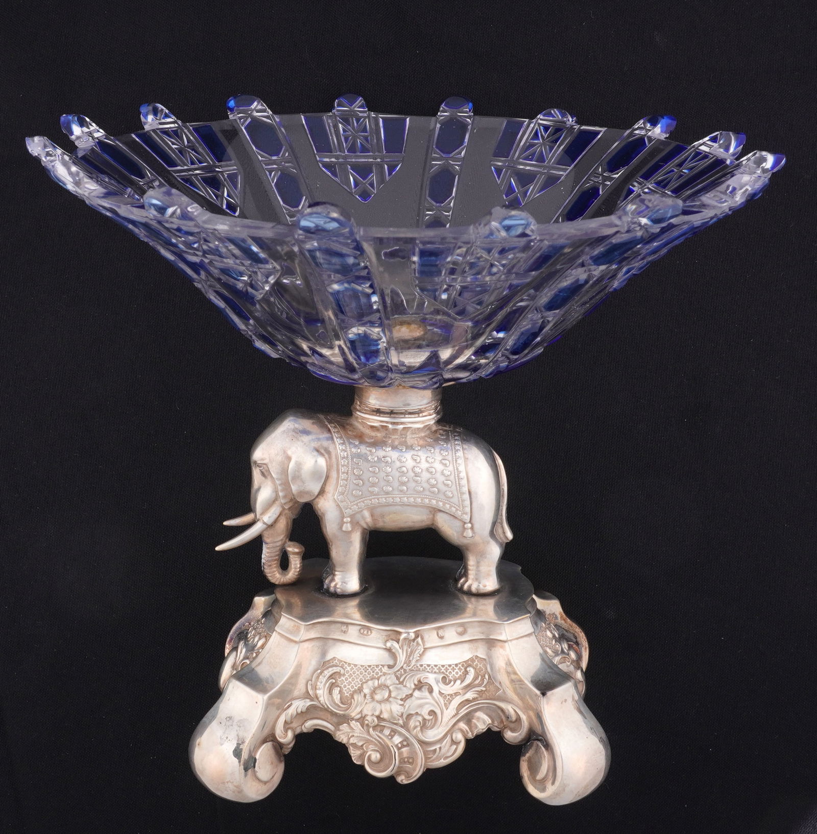 German Silver Figural Elephant & Glass Compote (1 of 12)