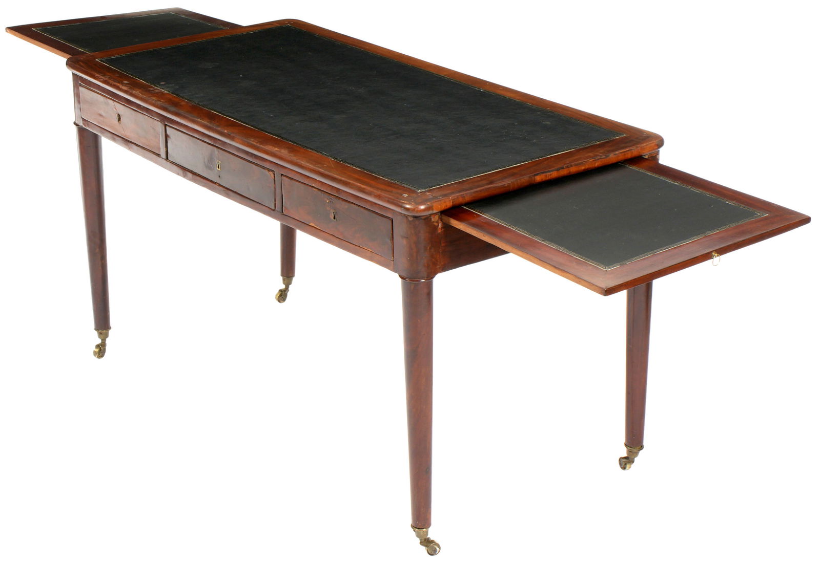 Victorian Mahogany Leather Top Desk (1 of 7)
