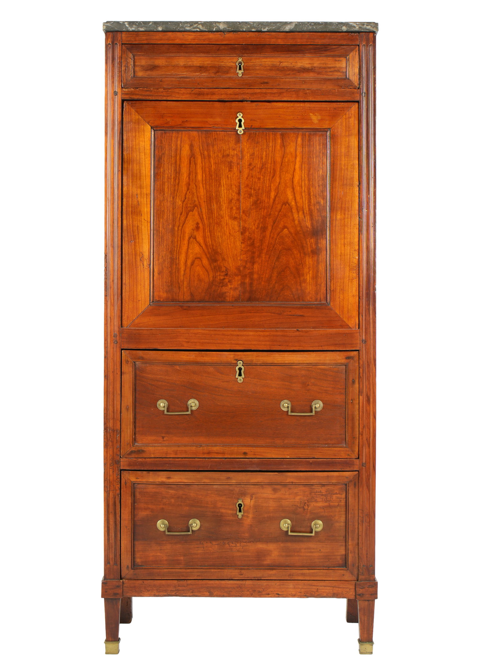 French Louis XV Marble Top Secretaire a Abbatant (1 of 2)