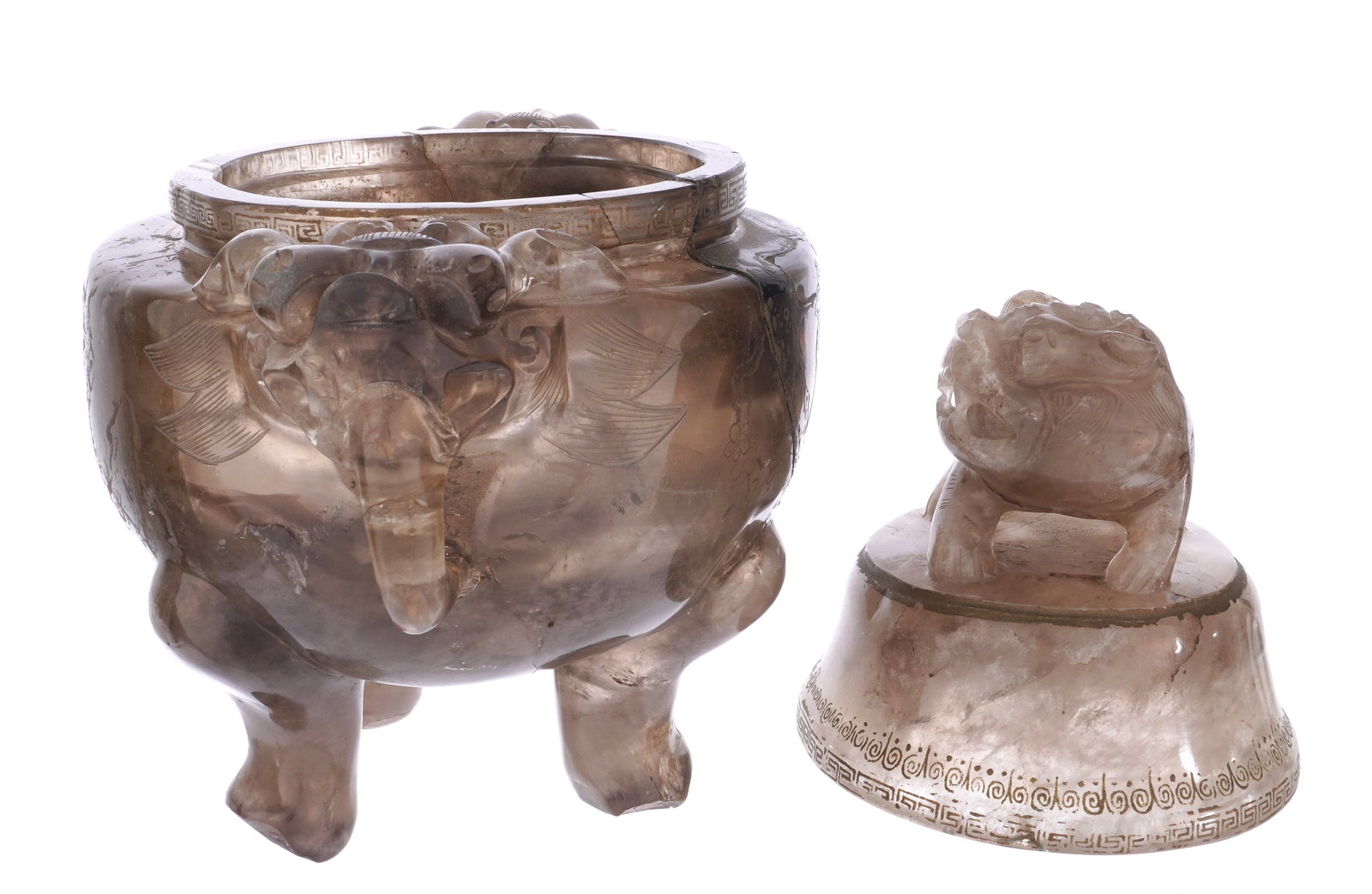 Antique Chinese Rock Crystal Censor - 4