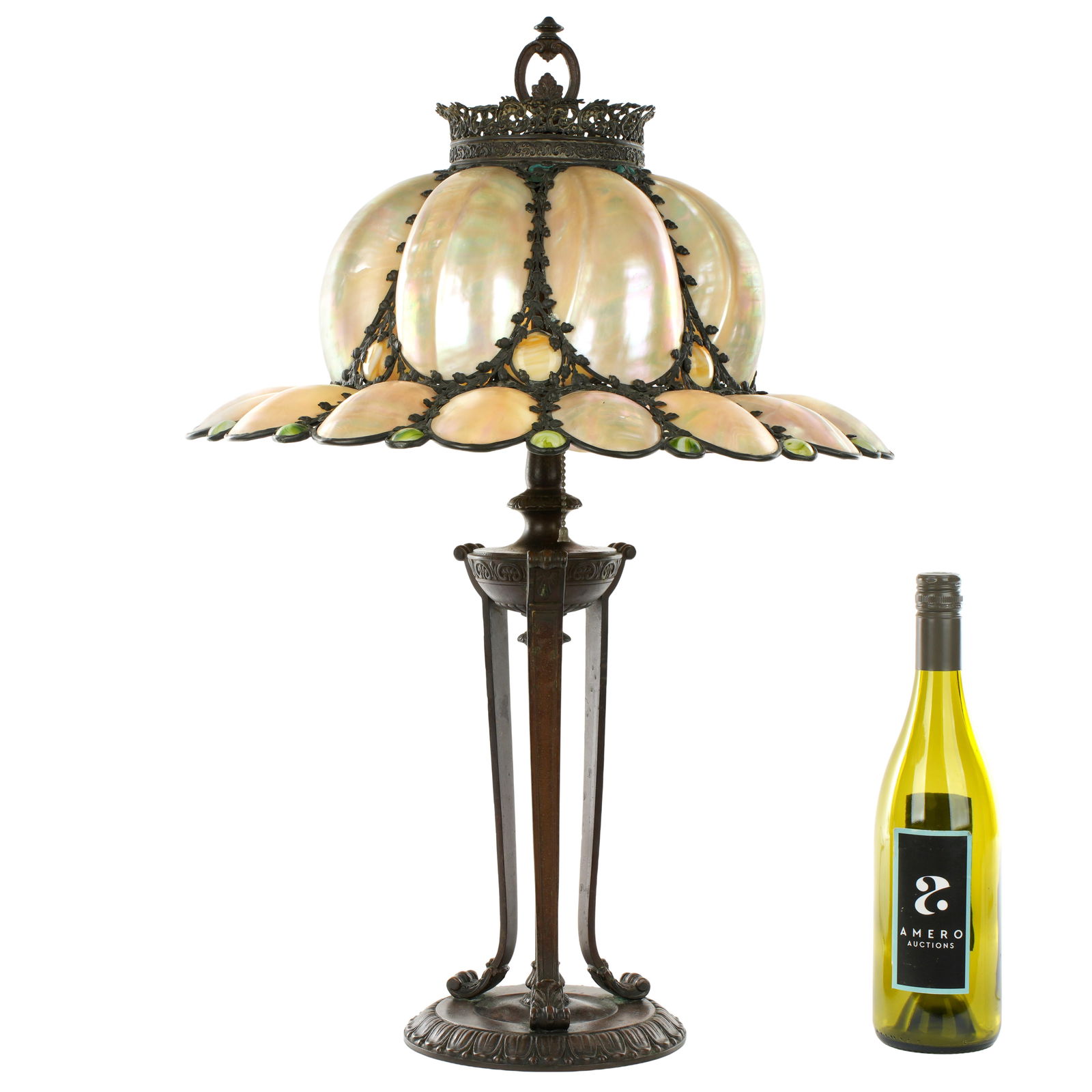 Unique Abalone Shell Shade Table Lamp - 2