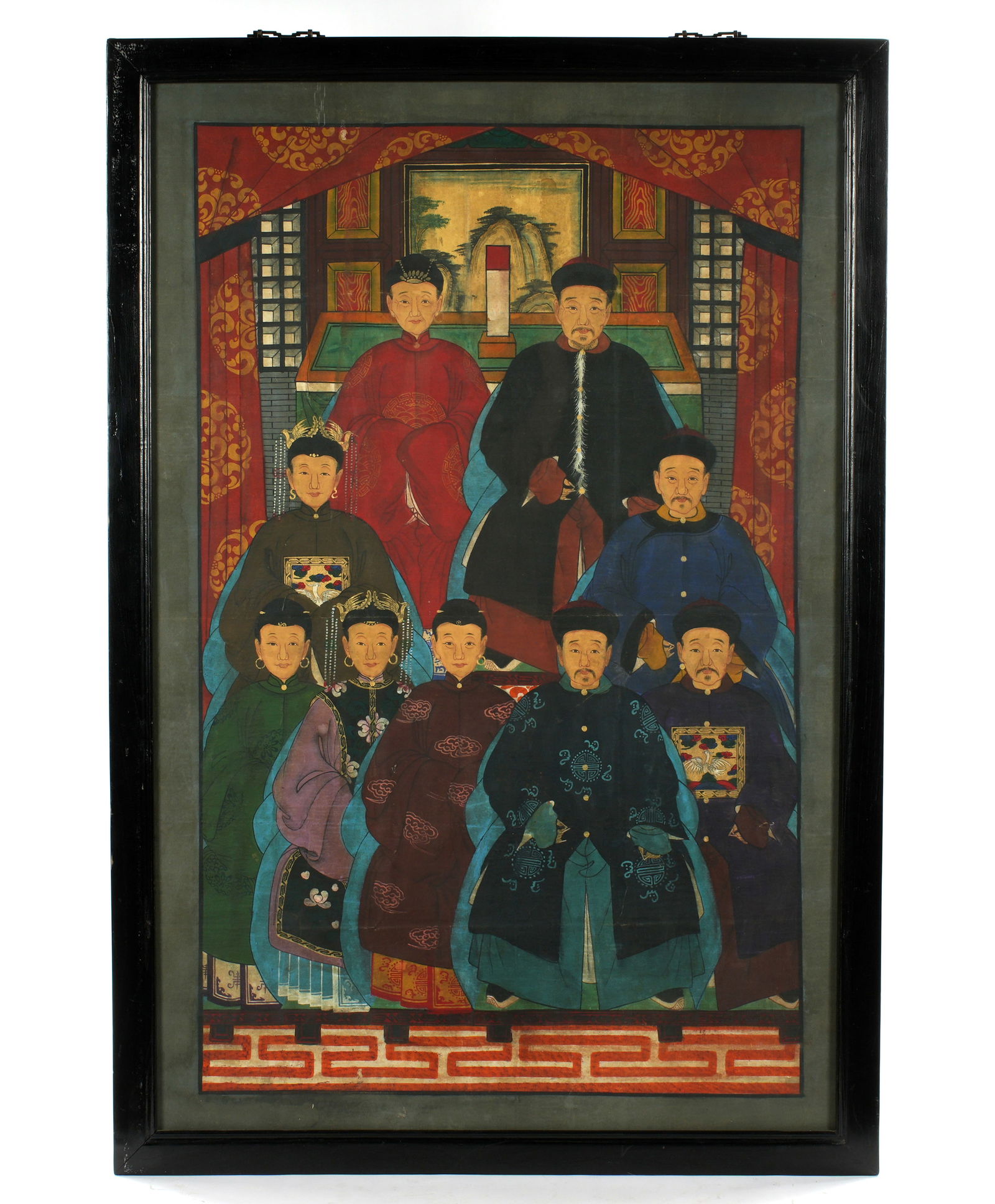 Chinese Ancestral Family Portrait Painting (1 of 2)