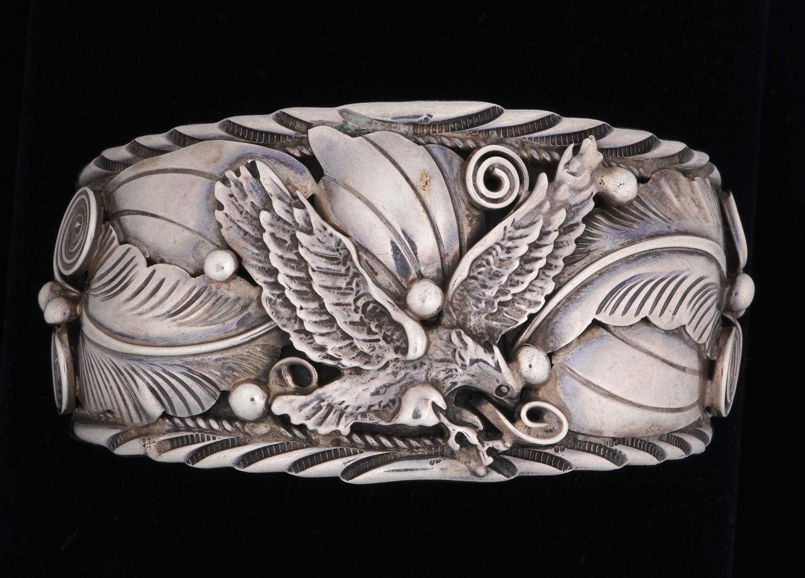 Navajo Allen Chee Southwest Sterling Cuff Bracelet (1 of 7)