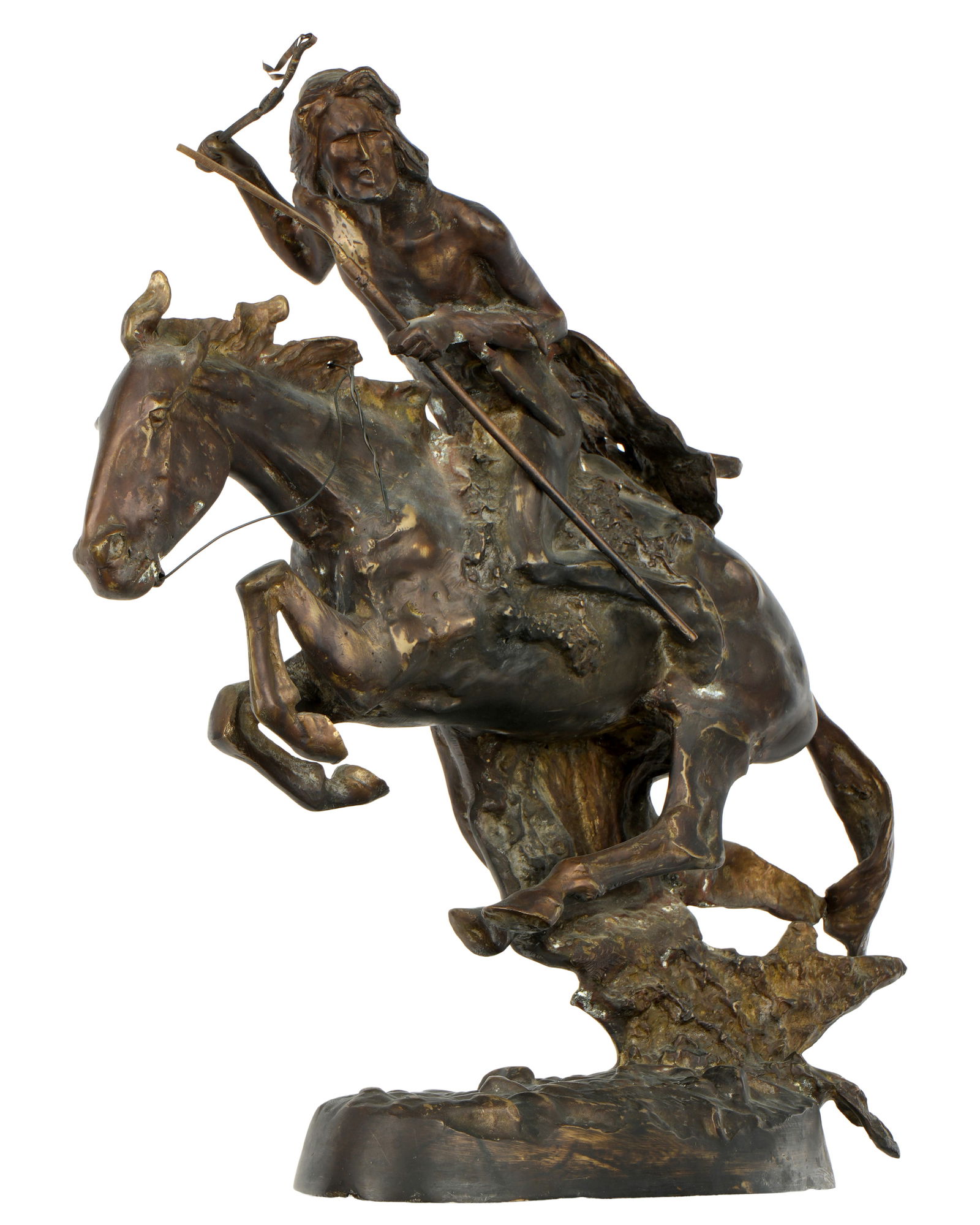 After Remington The Cheyenne Bronze Sculpture (1 of 7)