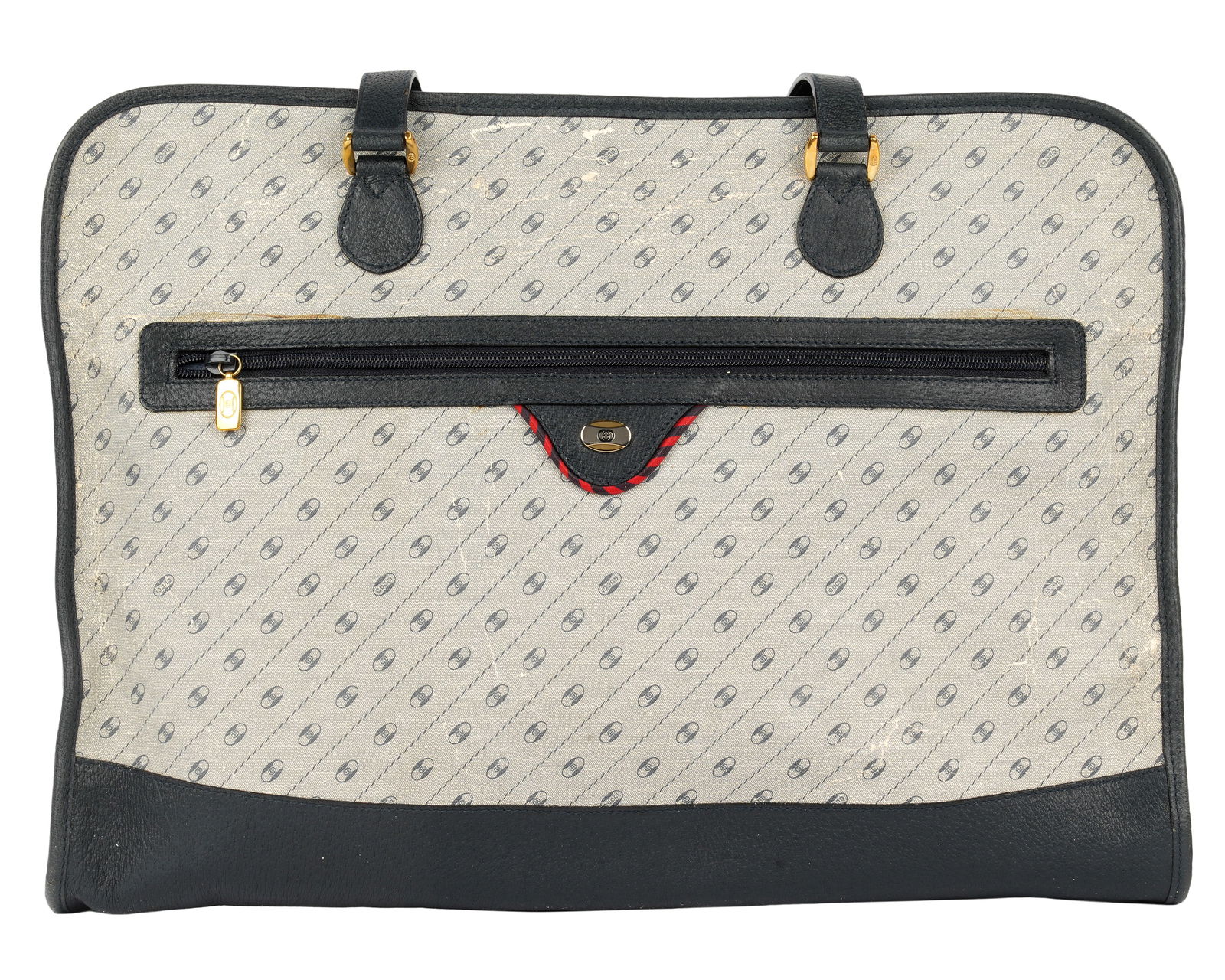 Vintage Gucci Monogram Canvas Leather Briefcase (1 of 10)