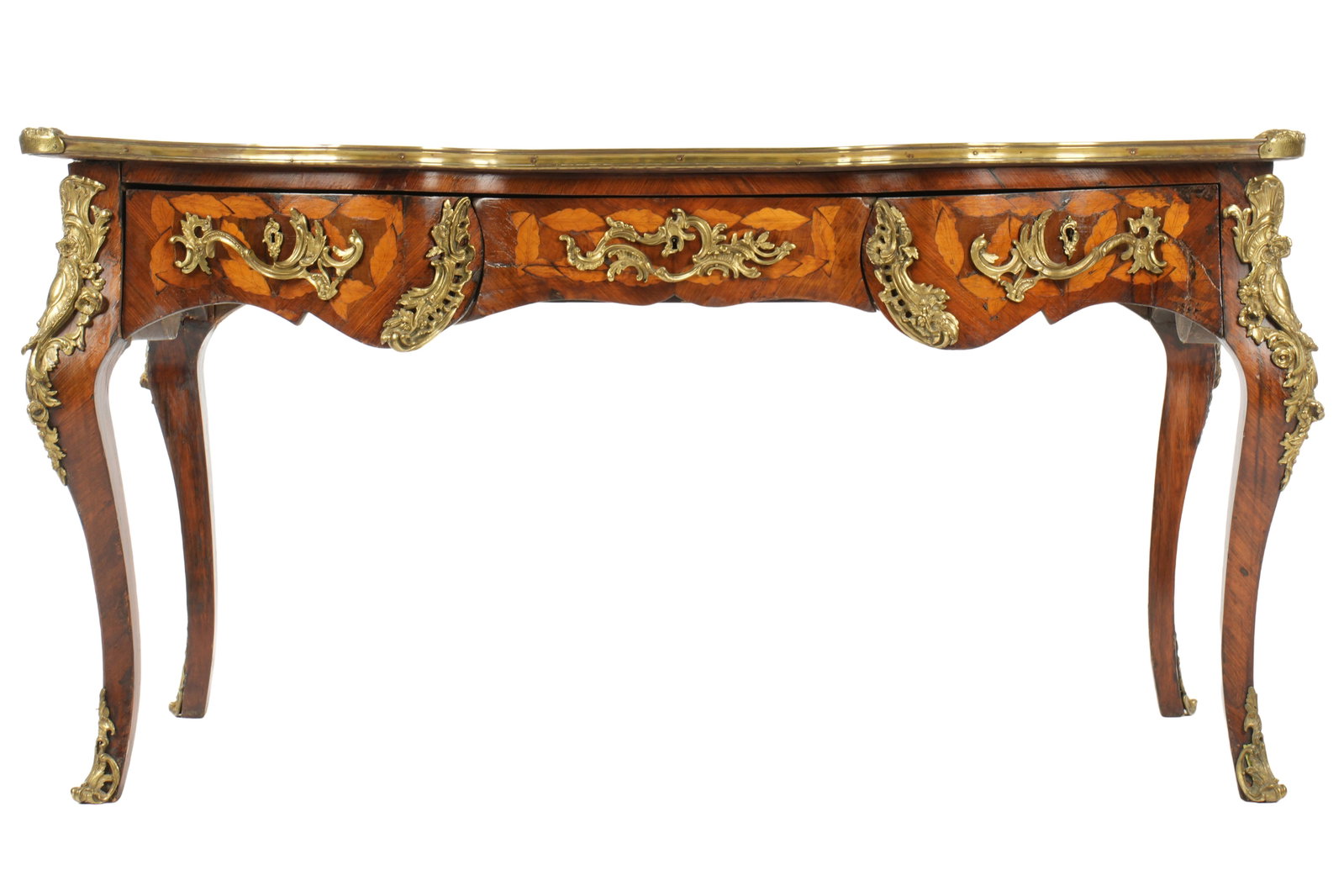 French 19th Century Louis XV Style Bureau Plat (1 of 2)
