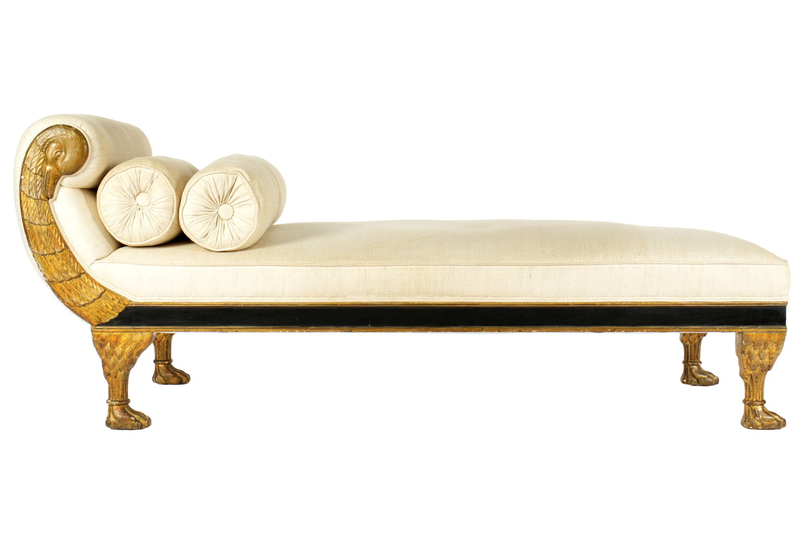French Carved Gilt Wood Swan Recamier (1 of 7)