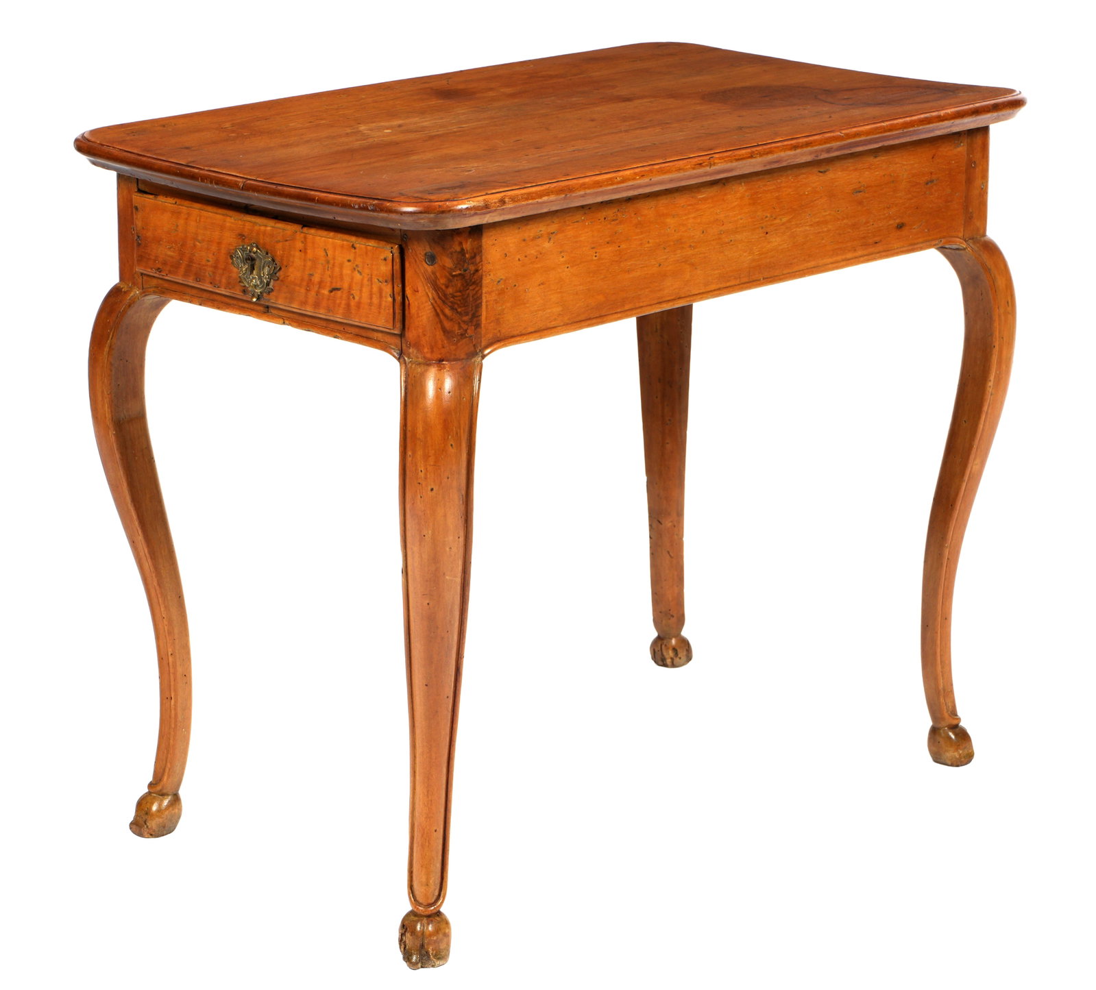 French Walnut Single Drawer Work Table (1 of 9)