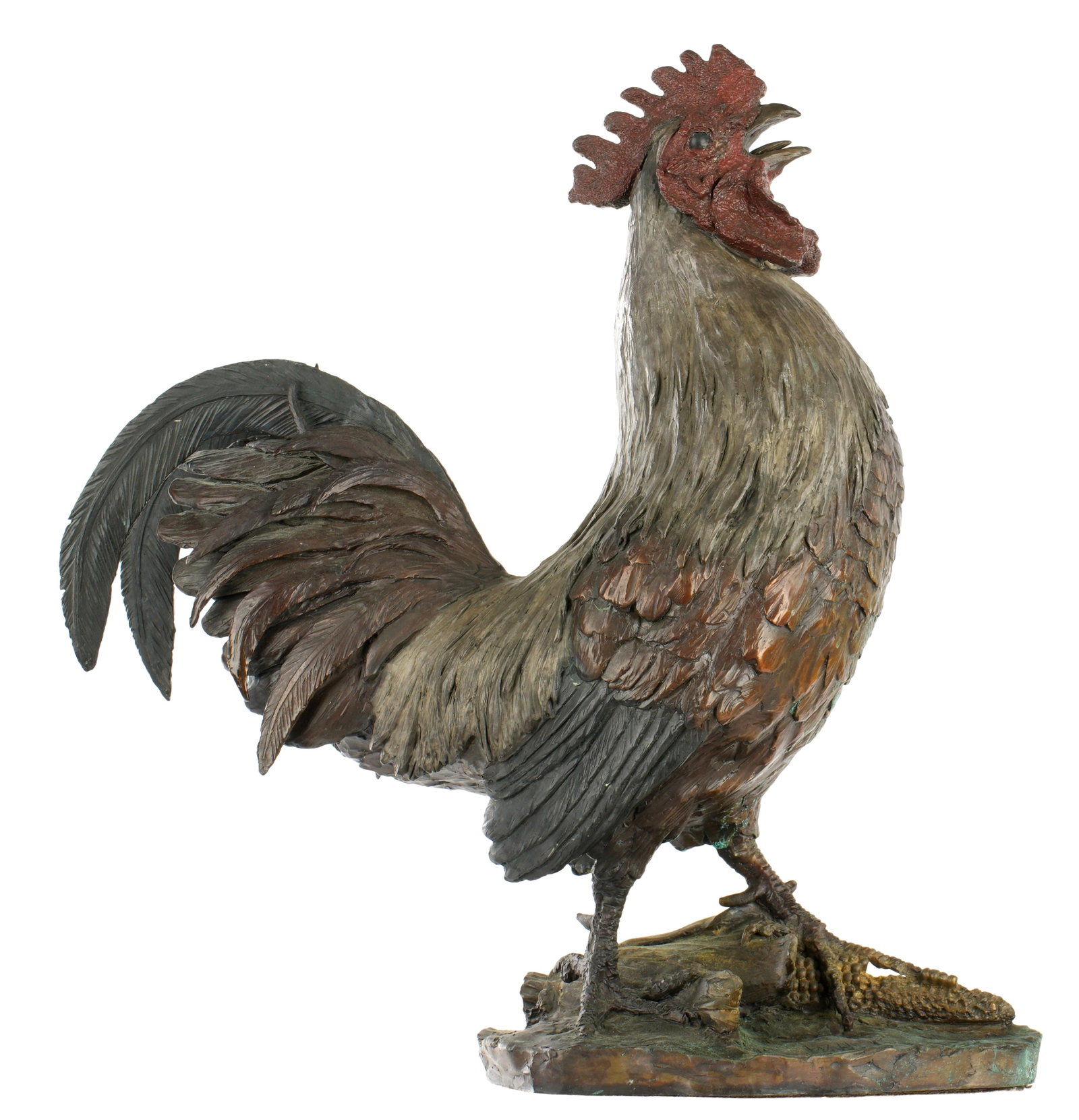 William Turner Life Size Bronze Rooster Sculpture (1 of 7)