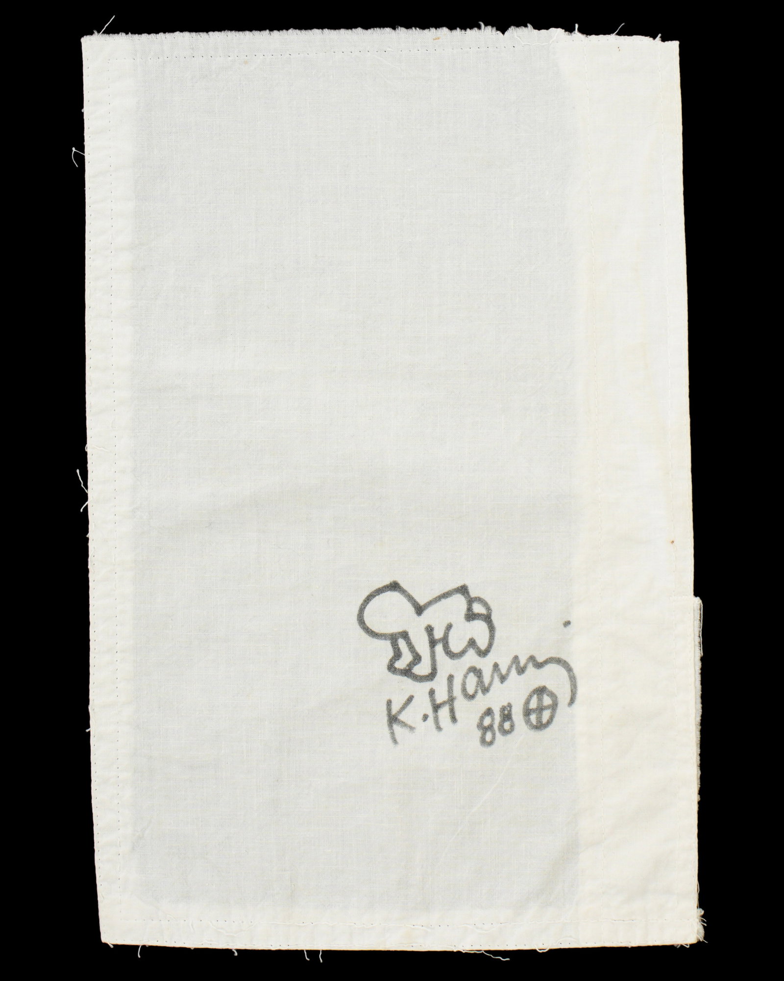Keith Haring Hand Drawn Crawling Baby Shirt Pocket (1 of 4)