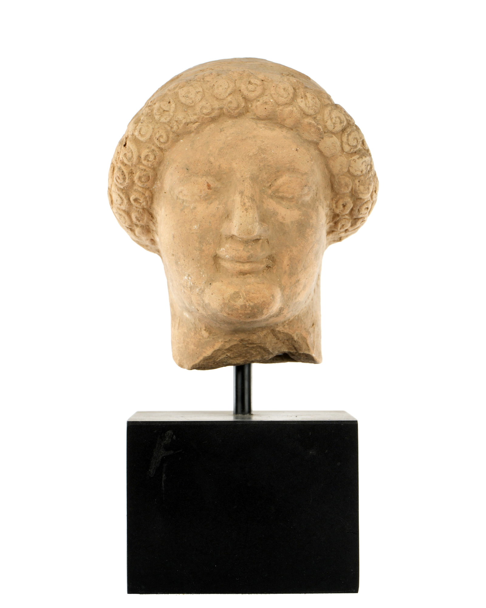 Greek Terracota Kouros Bust (1 of 1)