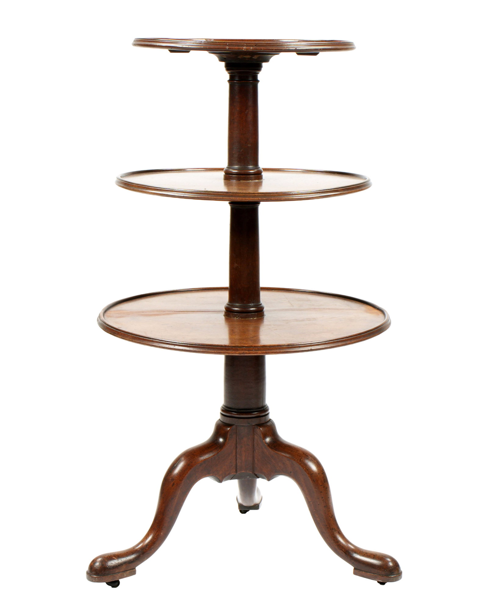 English Walnut Three Tier Dumbwaiter (1 of 2)