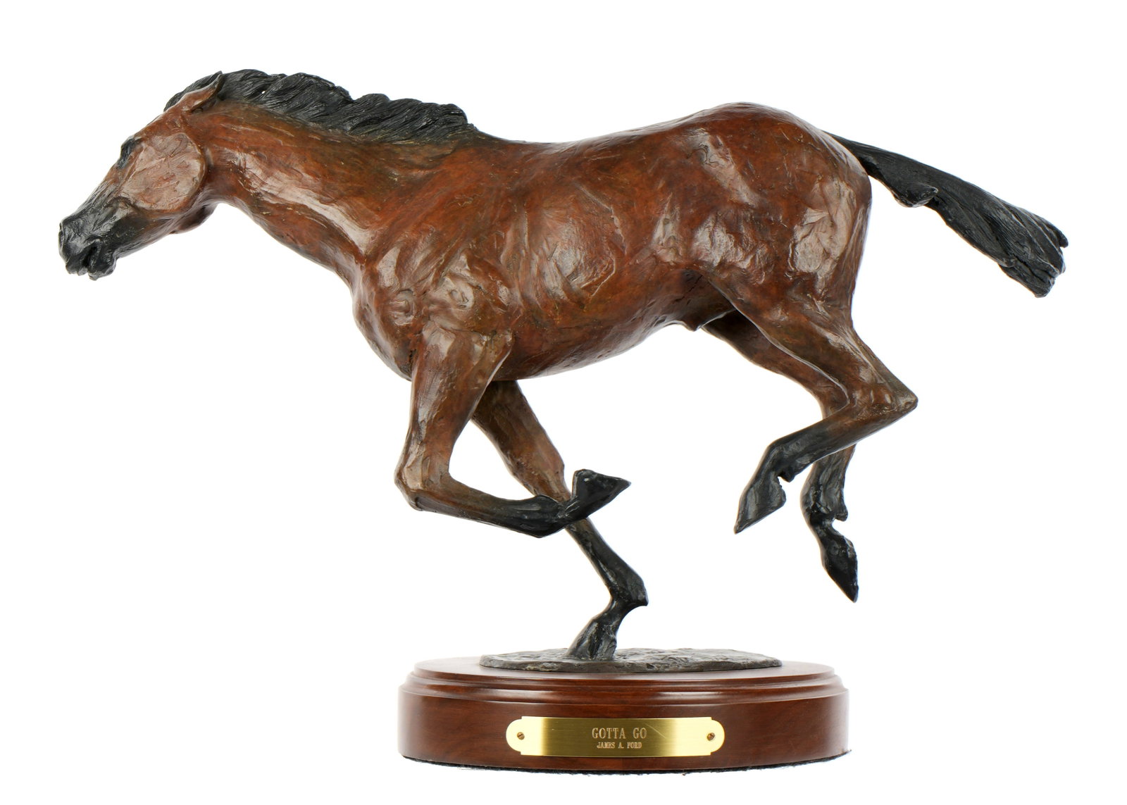 James A. Ford Gotta Go Bronze Sculpture (1 of 6)
