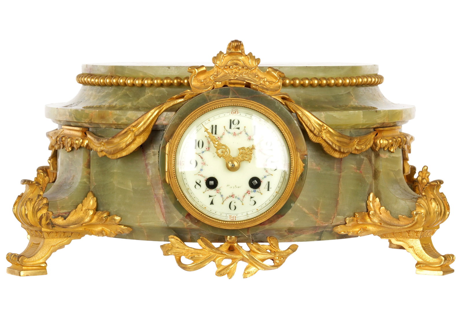 French Onyx & Gilt Bronze Clock Pedestal Base (1 of 2)