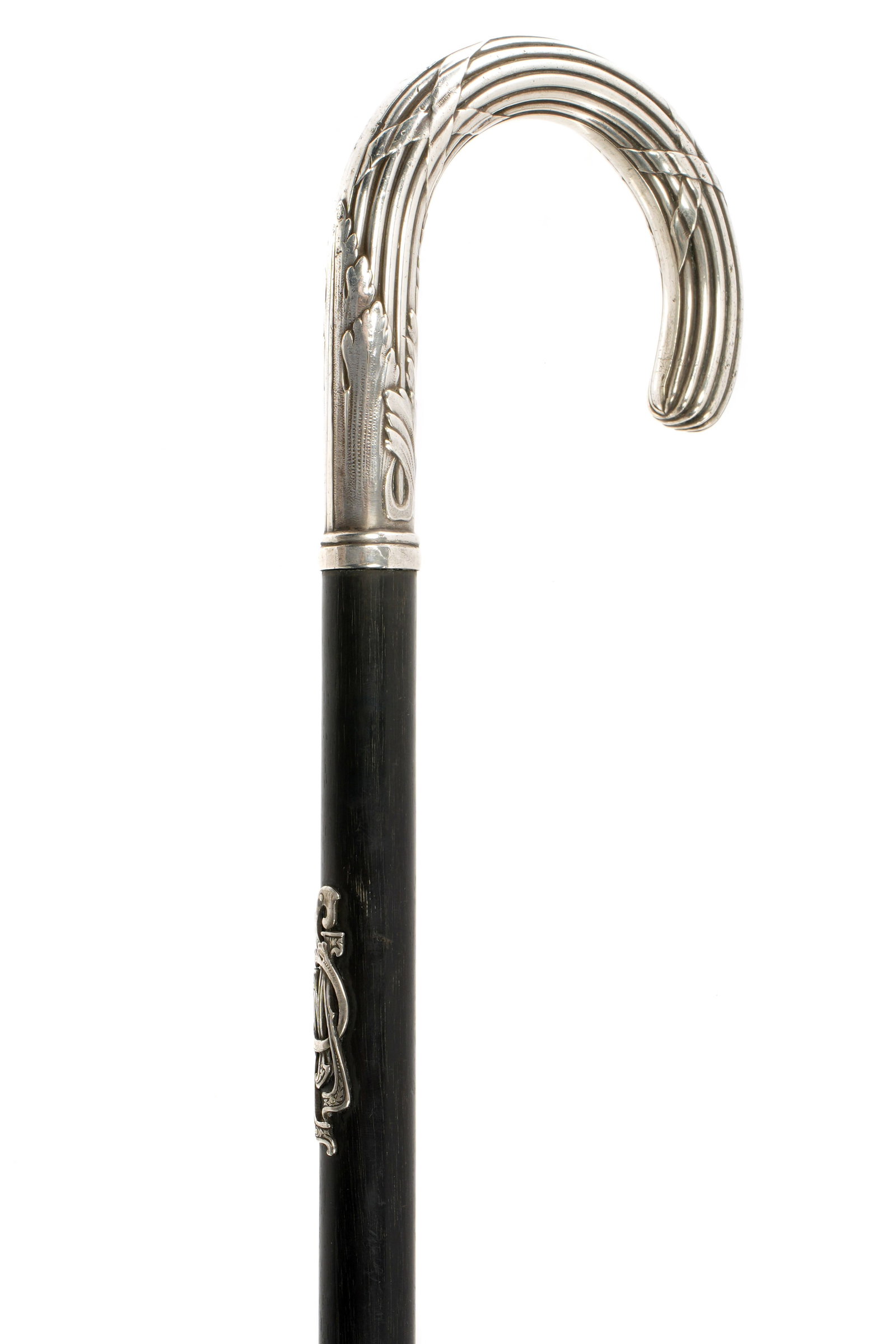 Russian Silver Mounted Walking Stick / Cane - 2