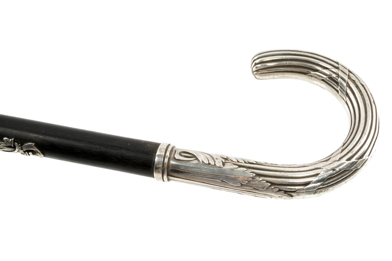 Russian Silver Mounted Walking Stick / Cane - 4