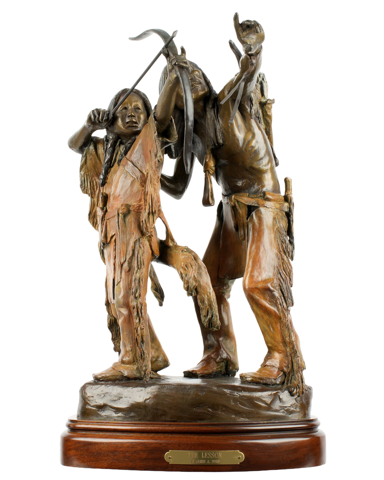 James A. Ford The Lesson Bronze Sculpture (1 of 7)