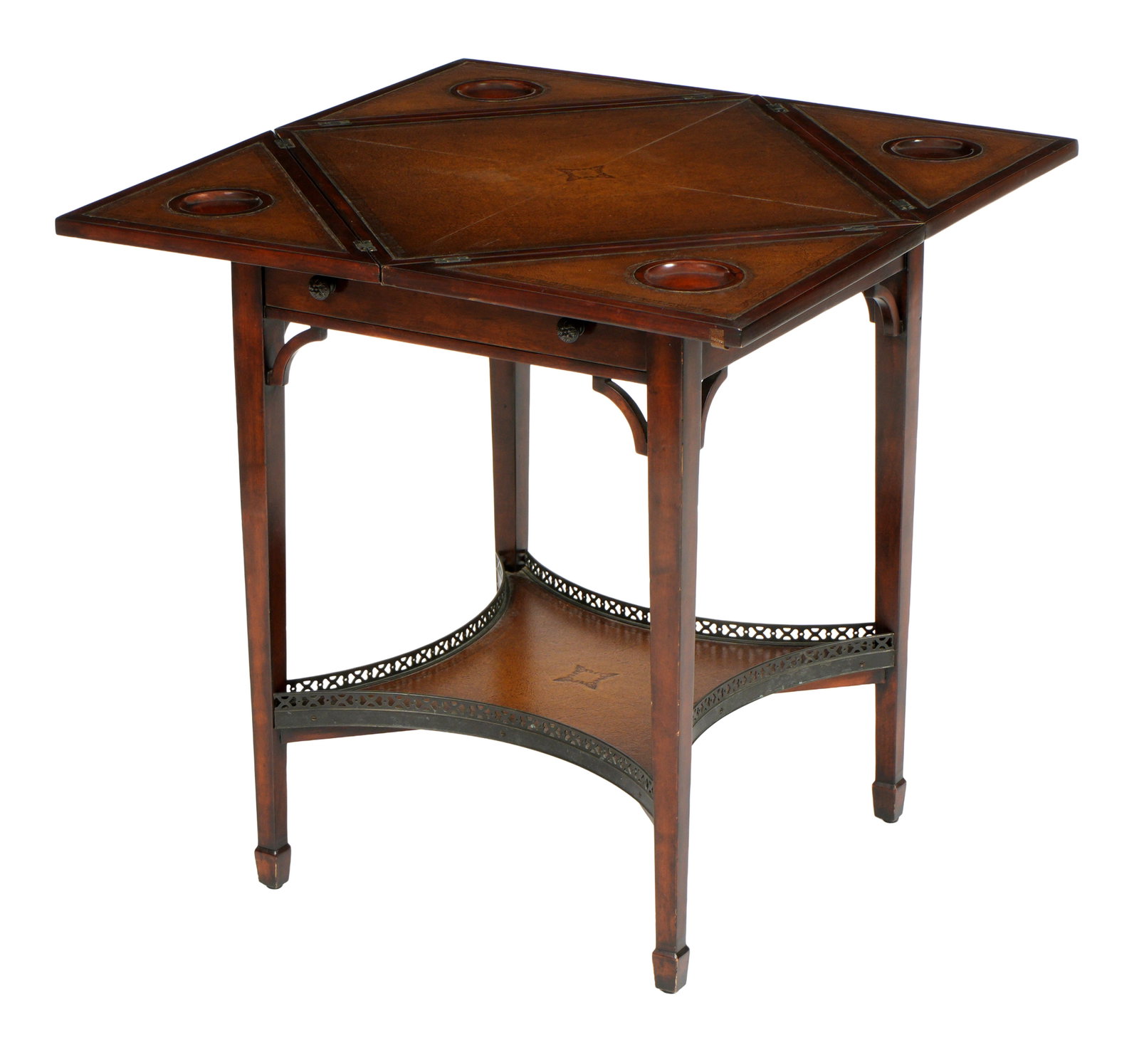 Theodore Alexander Mahogany Folding Top Game Table (1 of 10)