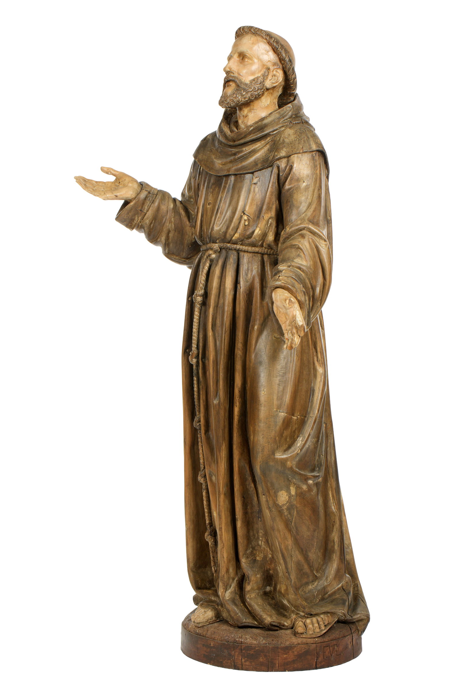 5' Tall Carved Saint Francis of Assisi Santos (1 of 7)