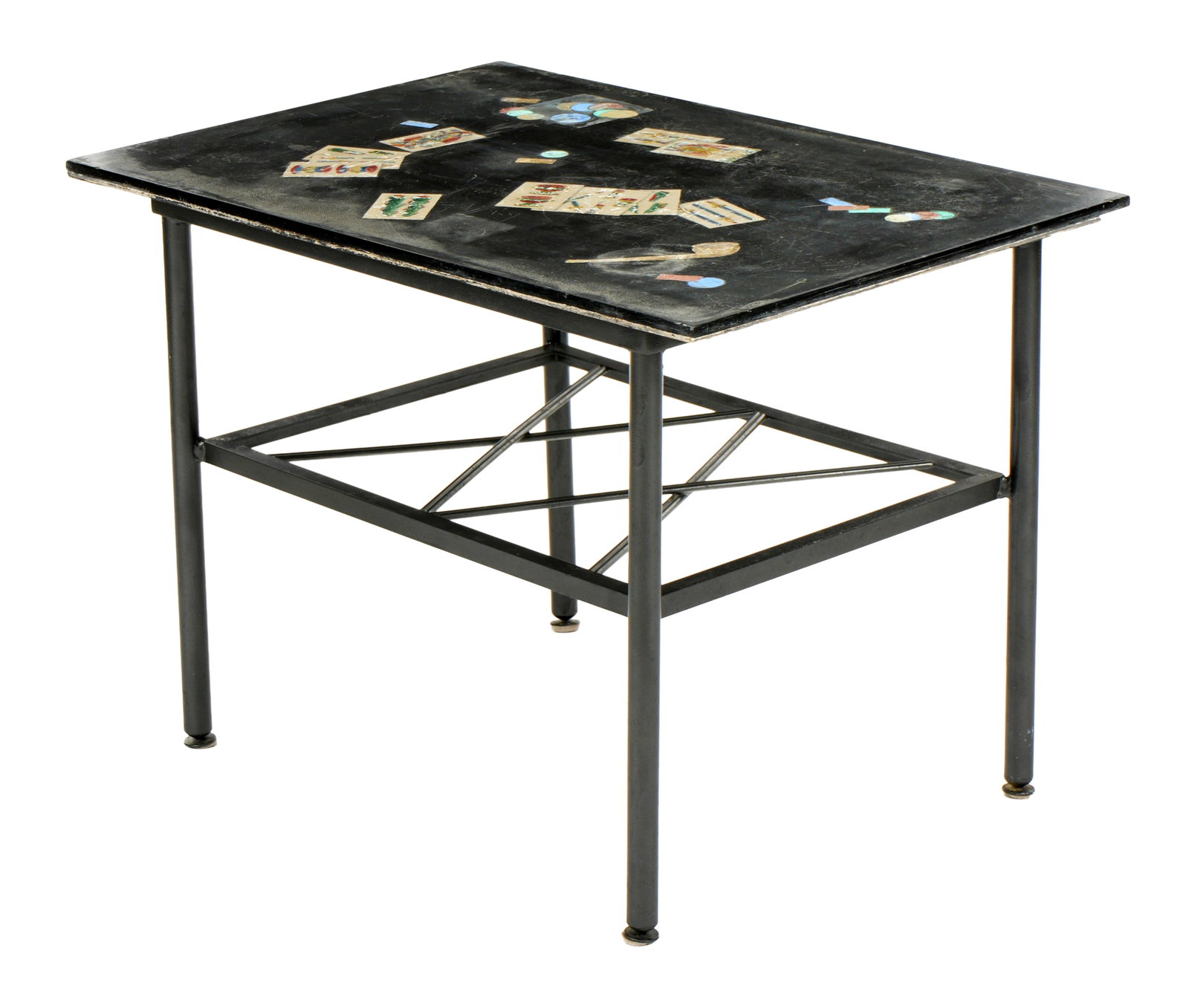 Italian Scagliola Inlaid Side Table (1 of 1)