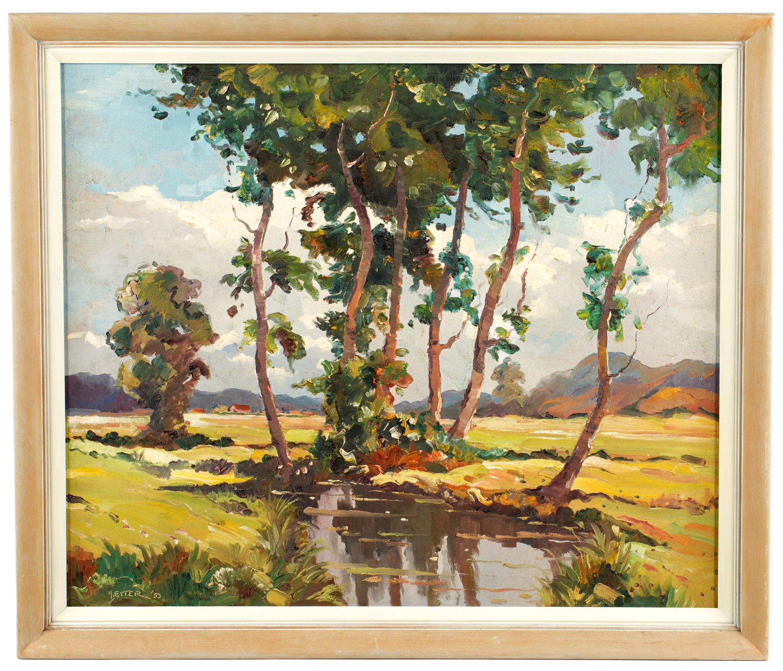1953 Harold Etter Summer Reflections Landscape (1 of 2)
