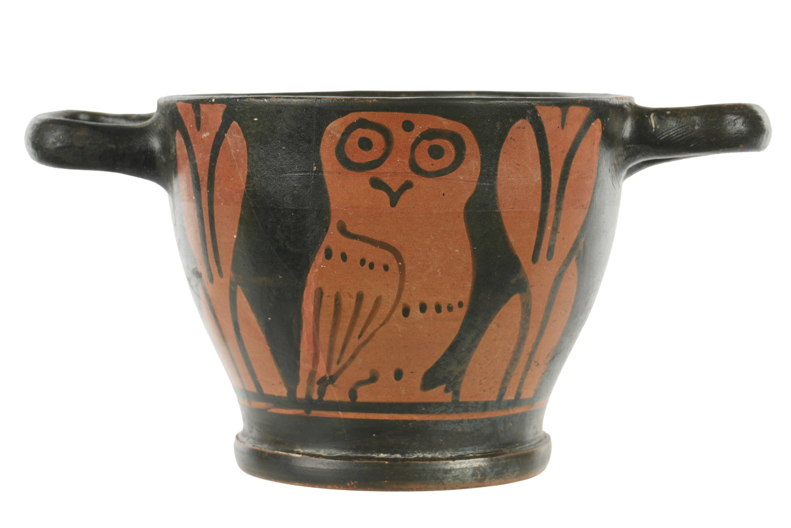 Apulian Red Figure Owl Skyphos (1 of 1)