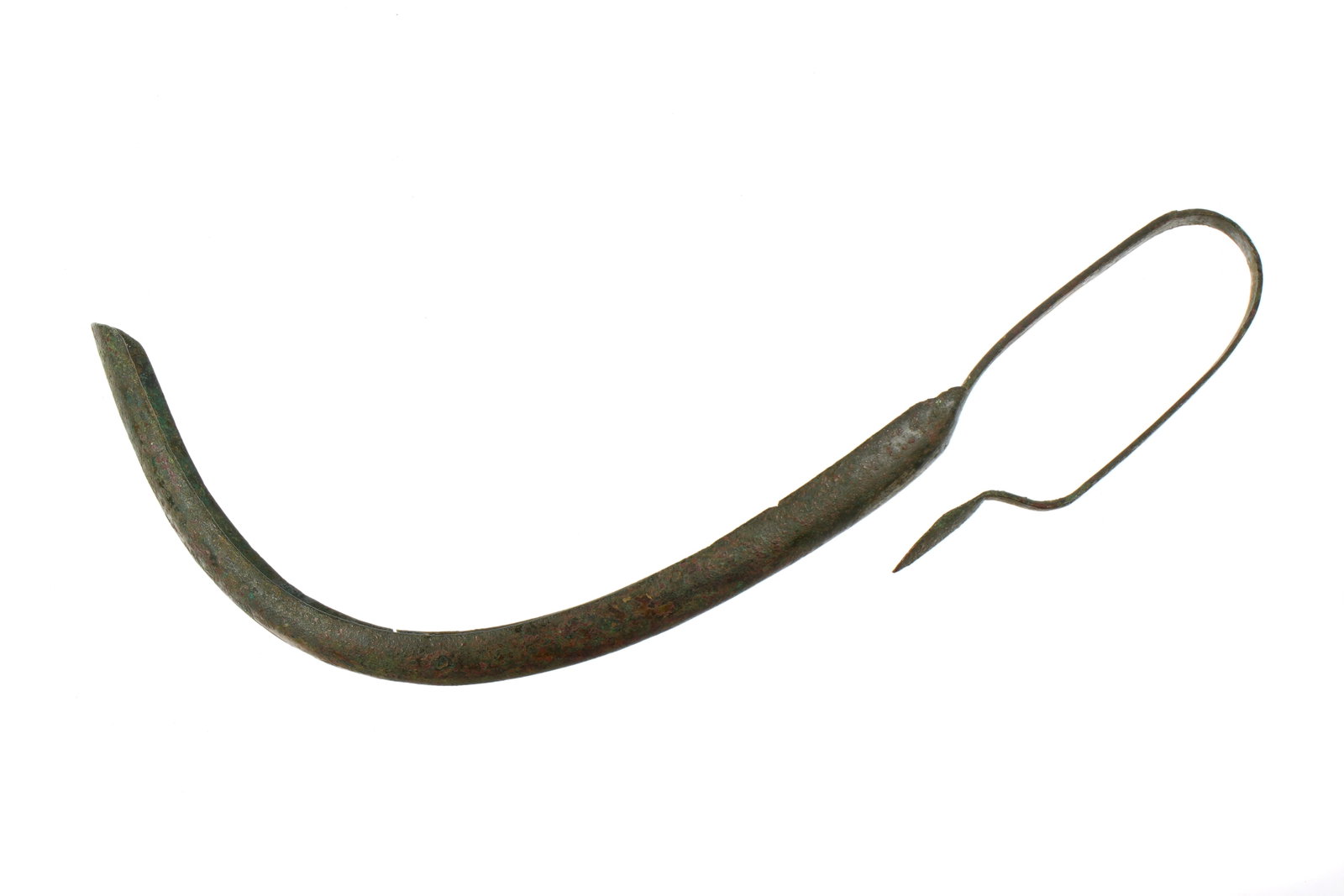 Exhibited Greek Bronze Strigil Scraper (1 of 1)