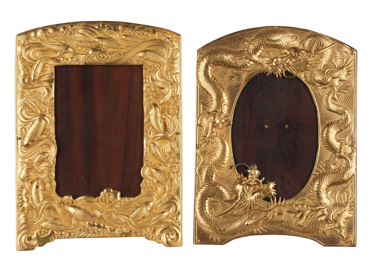 Two Japanese Meiji Bronze Dore Picture Frames (1 of 6)