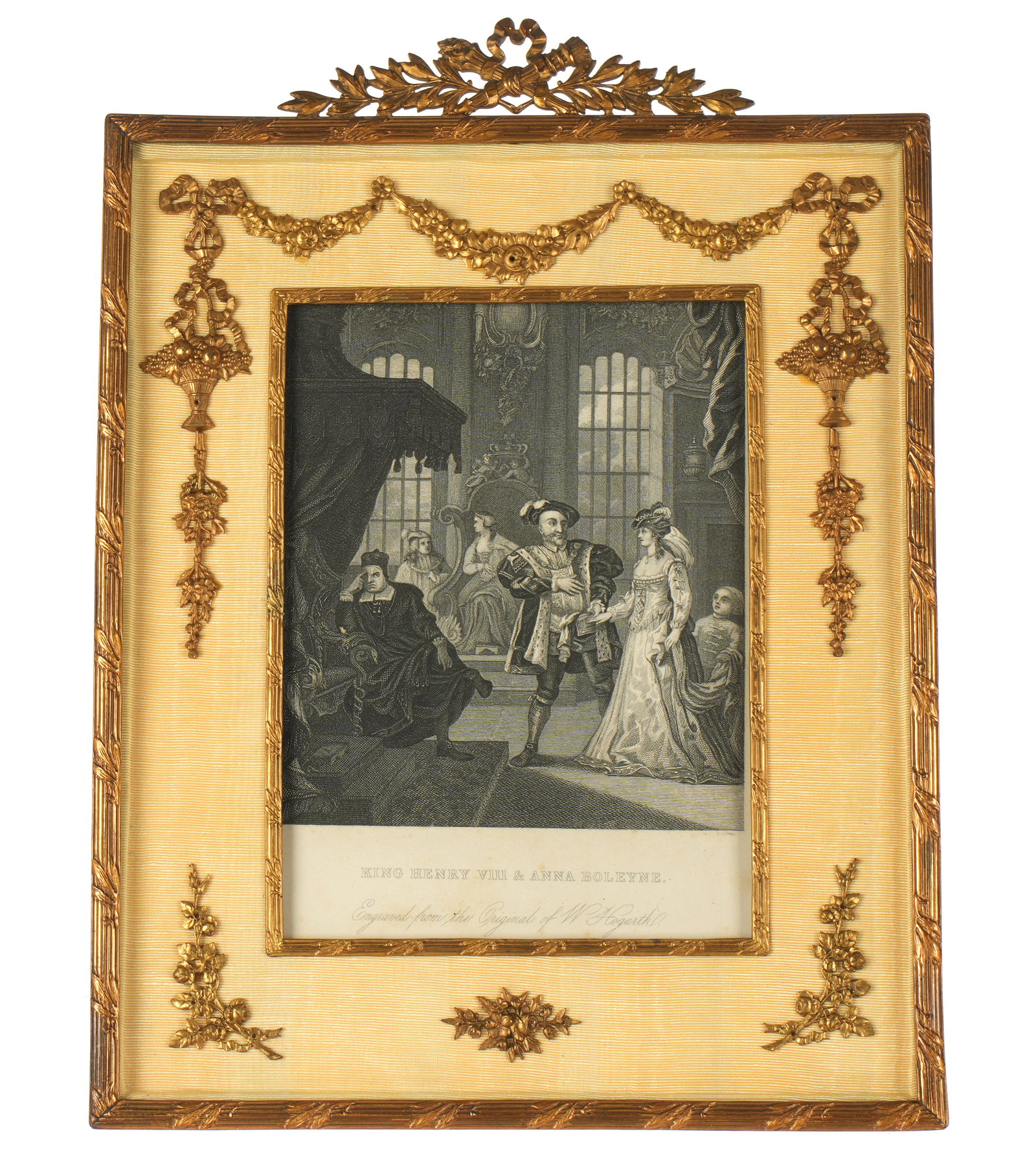 King Henry VIII Etching in Neoclassical Gilt Frame (1 of 5)