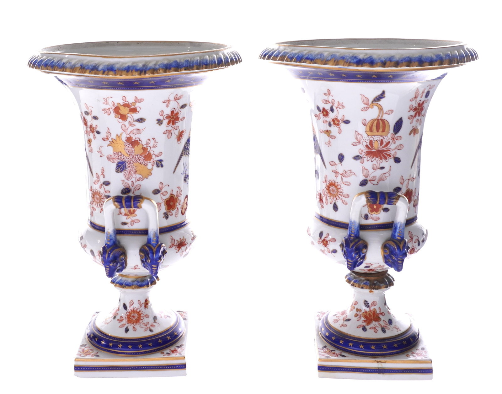 Pair Samson Chinese Export Urns with Eagles - 4