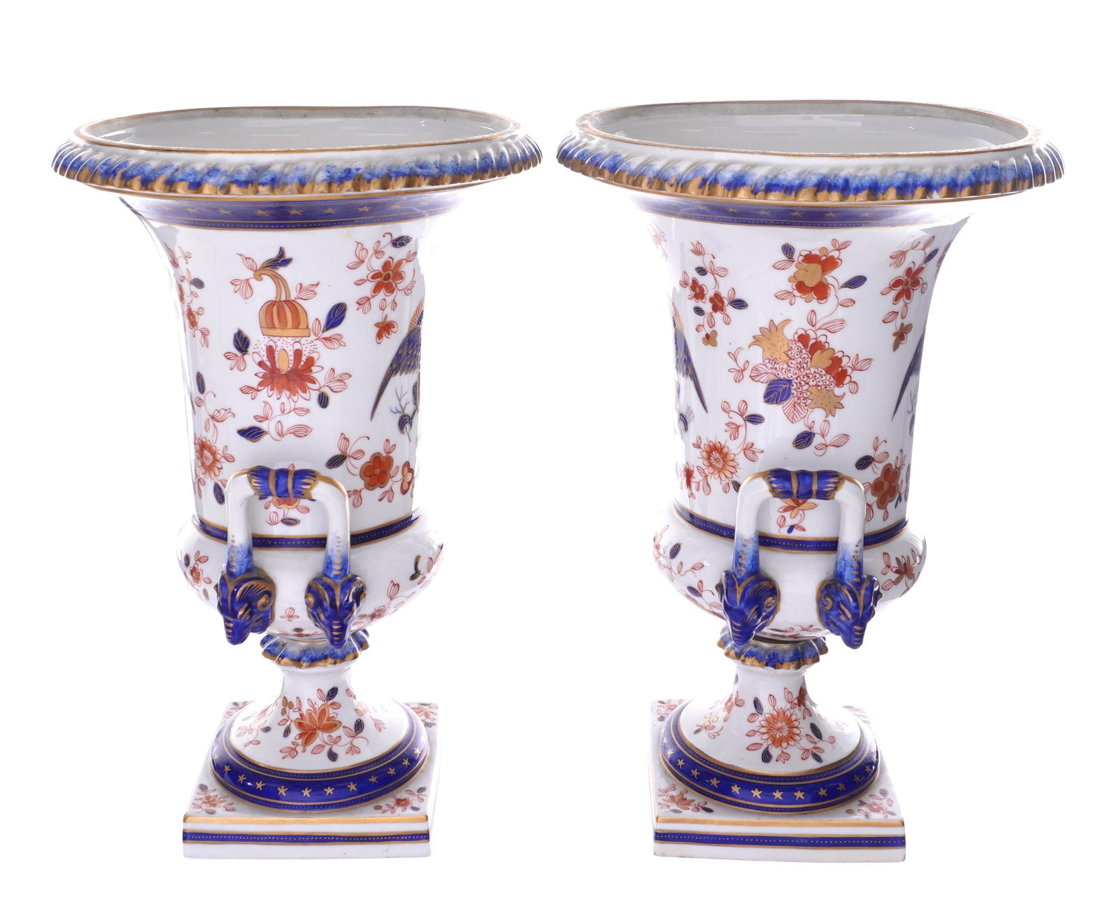 Pair Samson Chinese Export Urns with Eagles - 6