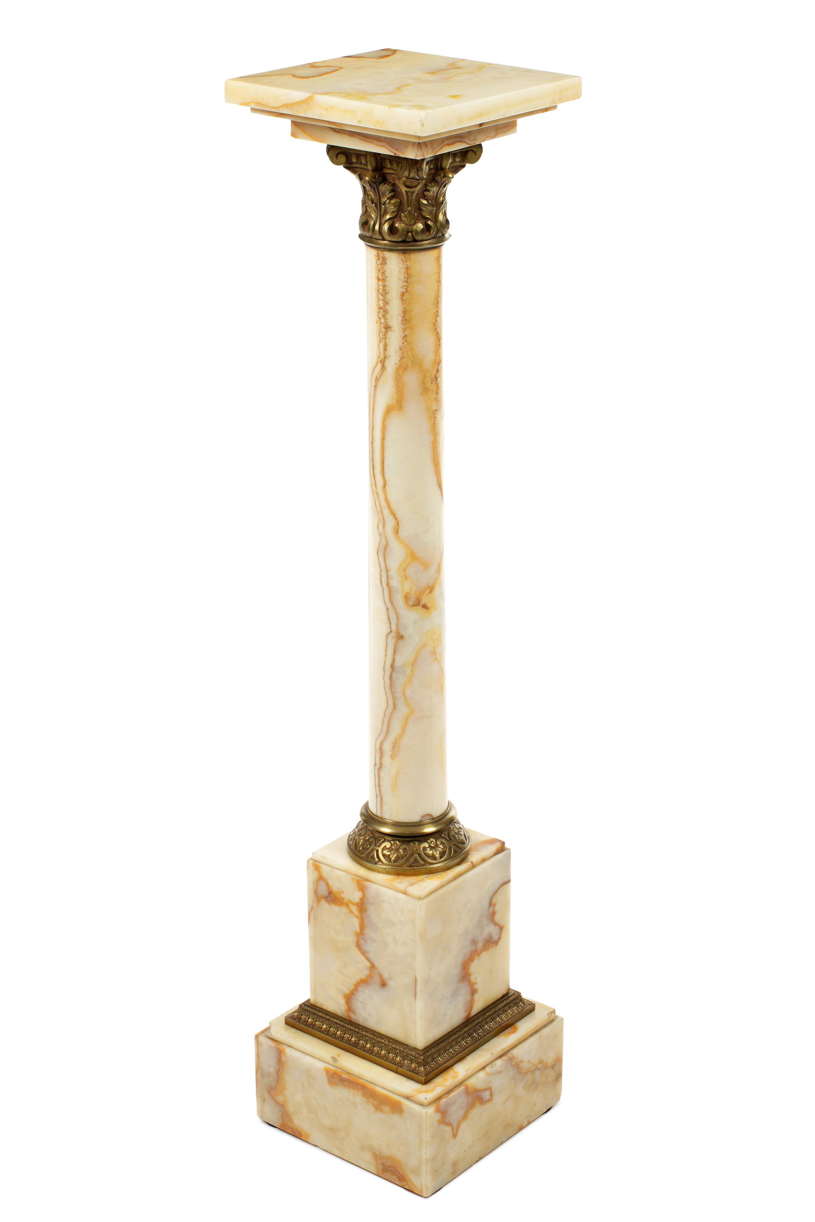 French Onyx and Bronze Mounted Column Pedestal (1 of 9)