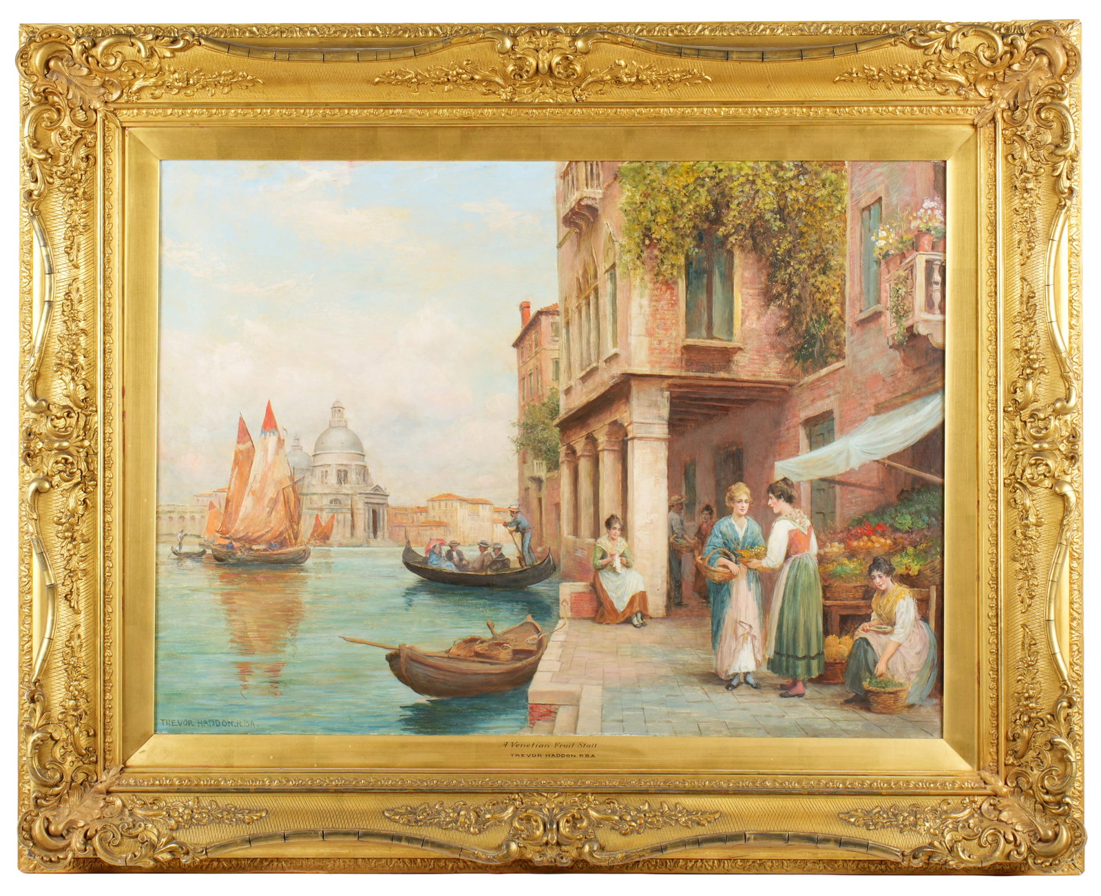 Trevor Haddon Venetian Fruit Stand Painting (1 of 5)