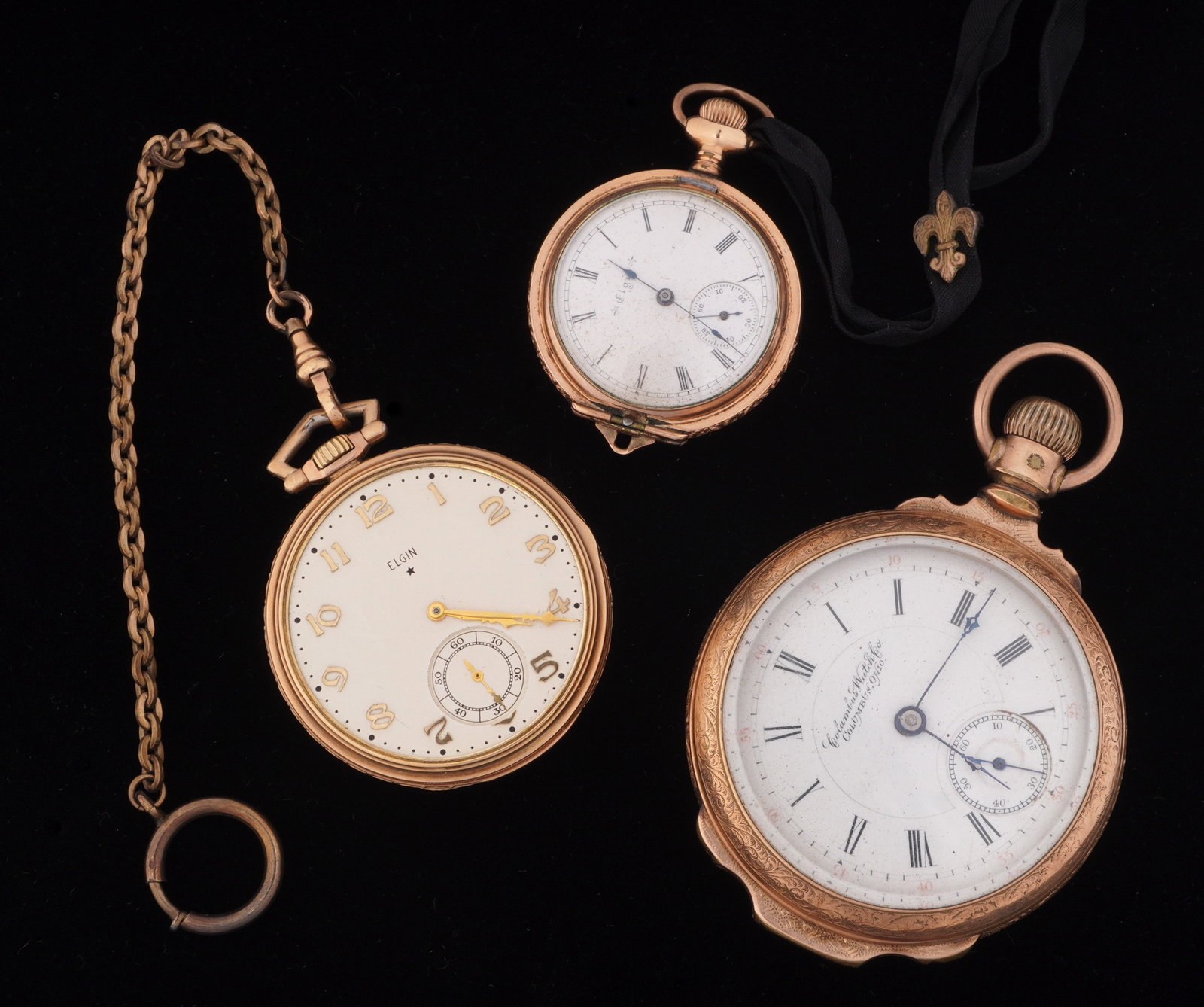 Three Gold Filled Pocket Watches (1 of 13)