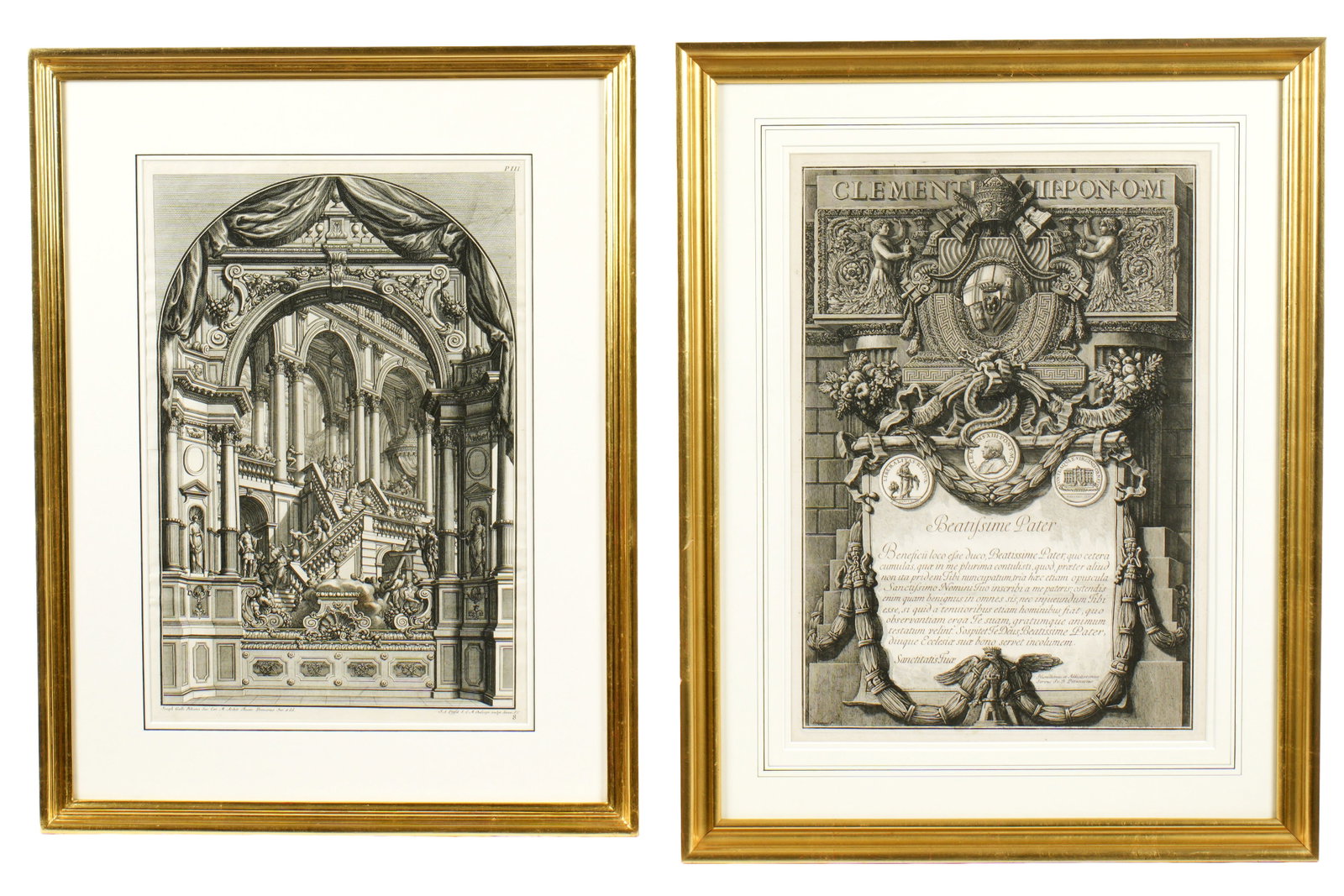 2 after Piranesi & Bibiena Architectural Etching (1 of 8)
