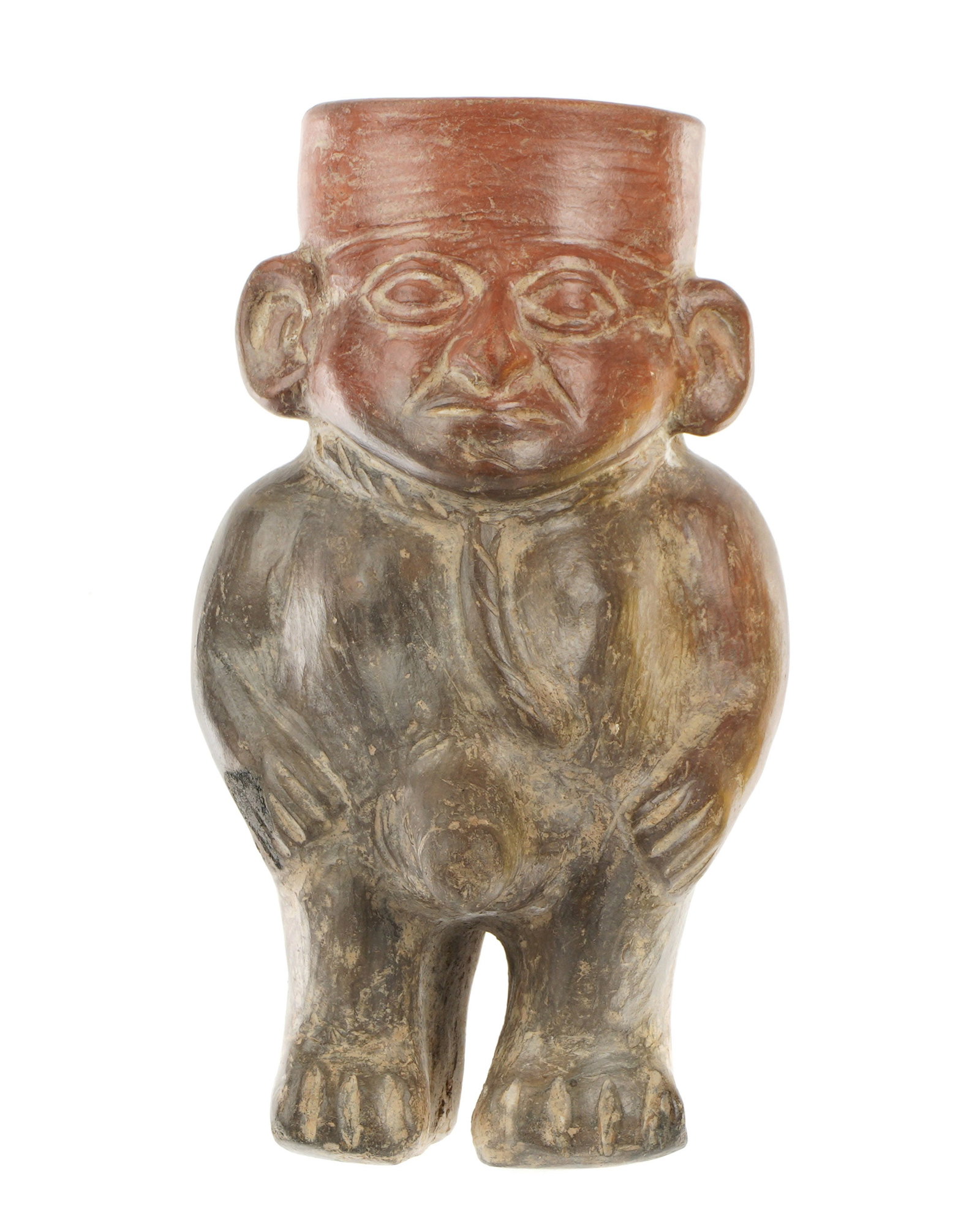 Moche Pre-Columbian Phallic Prisoner Figure Vessel (1 of 2)