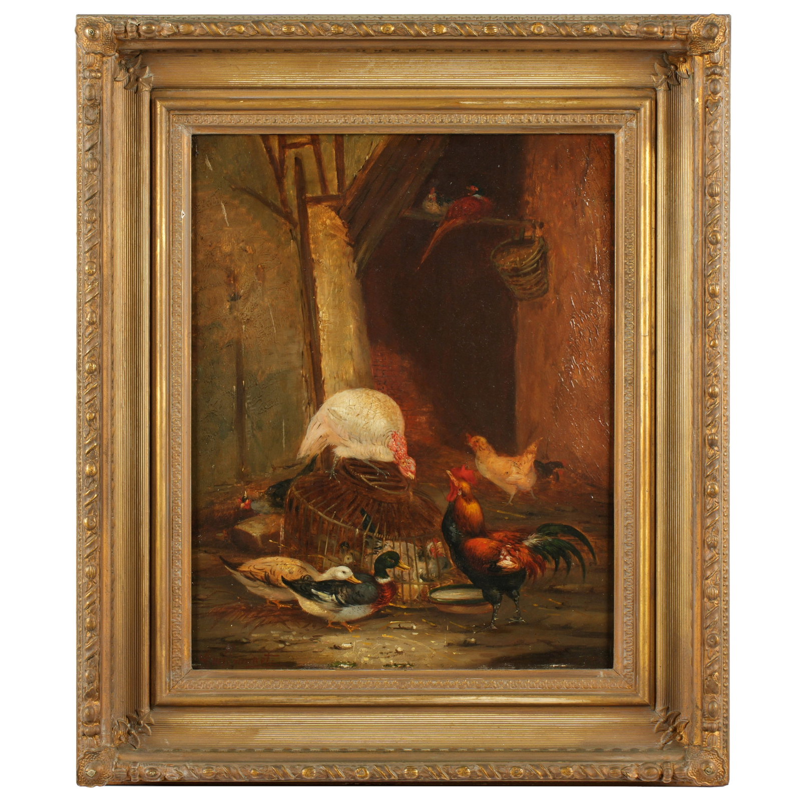 Claude Guilleminet Barn with Chickens and Fowl (1 of 7)