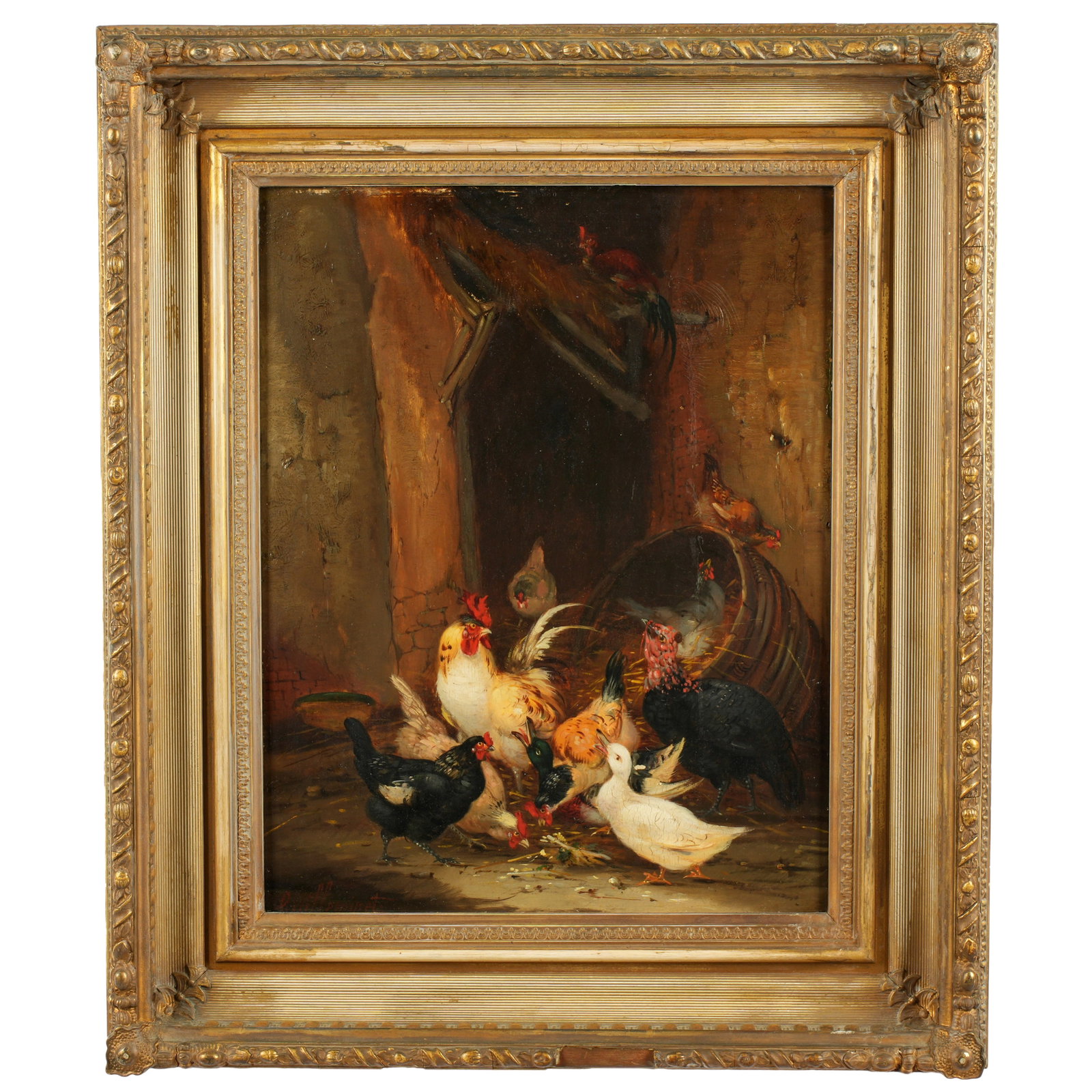 Claude Guilleminet Barn with Chickens and Fowl (1 of 7)