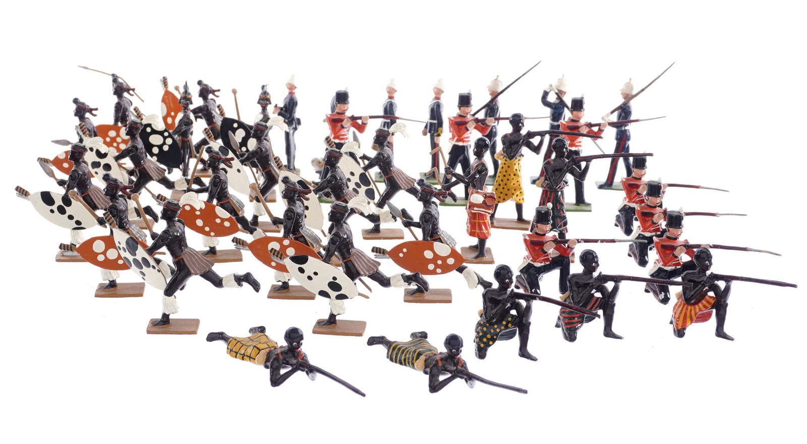 38 pc Hocker Zulu Warriors & Toy Soldier Figurines (1 of 11)