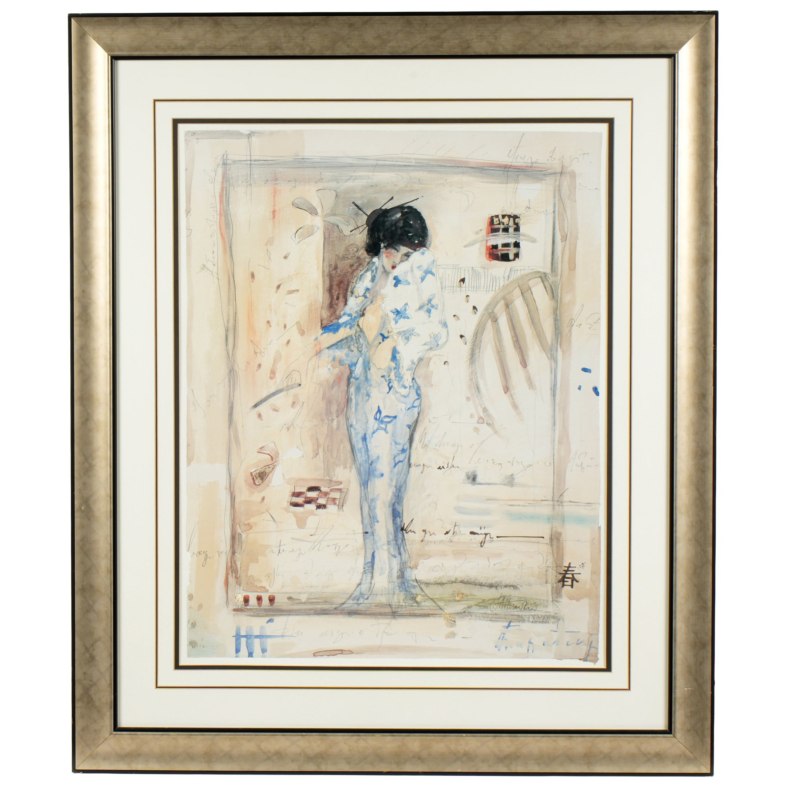 Emma Stanley Blush Geisha Lithograph (1 of 6)