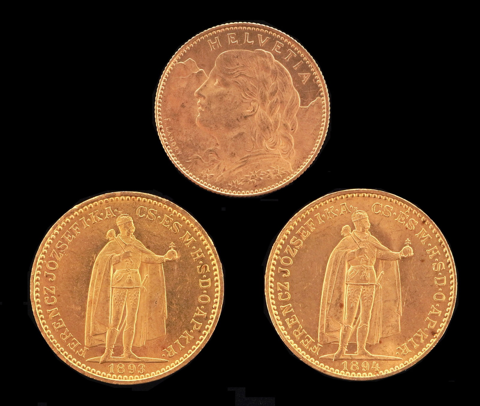 Three Continental Gold Coins (1 of 2)