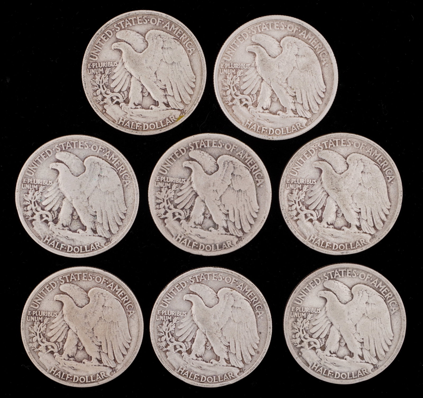 19 US Silver $.50 Cent Half Dollars - 3