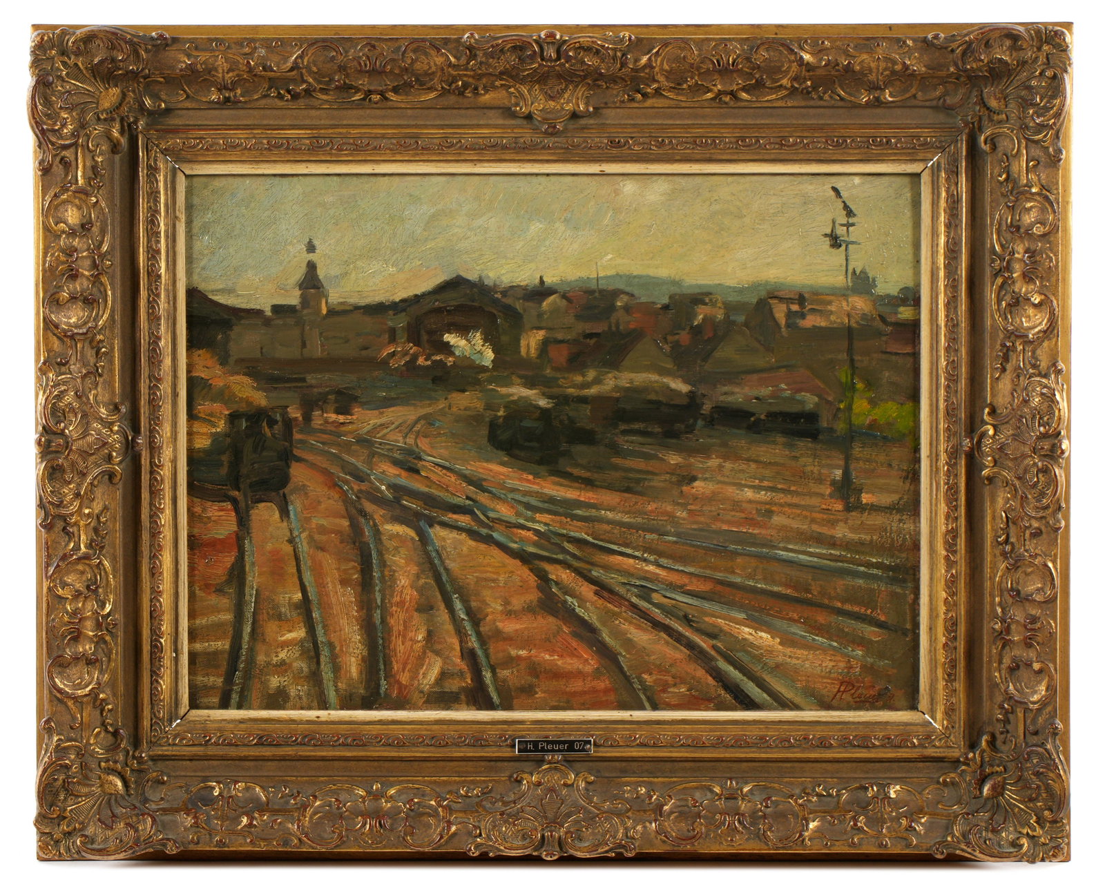 Herman Pleuer Rural Landscape with Train Tracks (1 of 6)