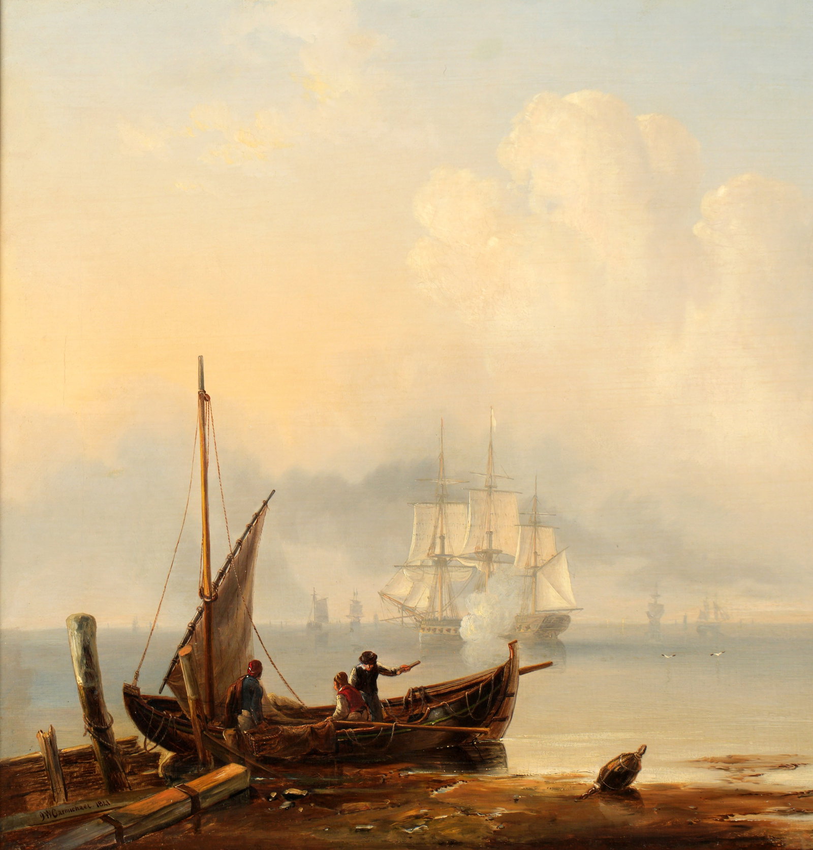 John Carmichael "In a Calm Estuary" Maritime - 3