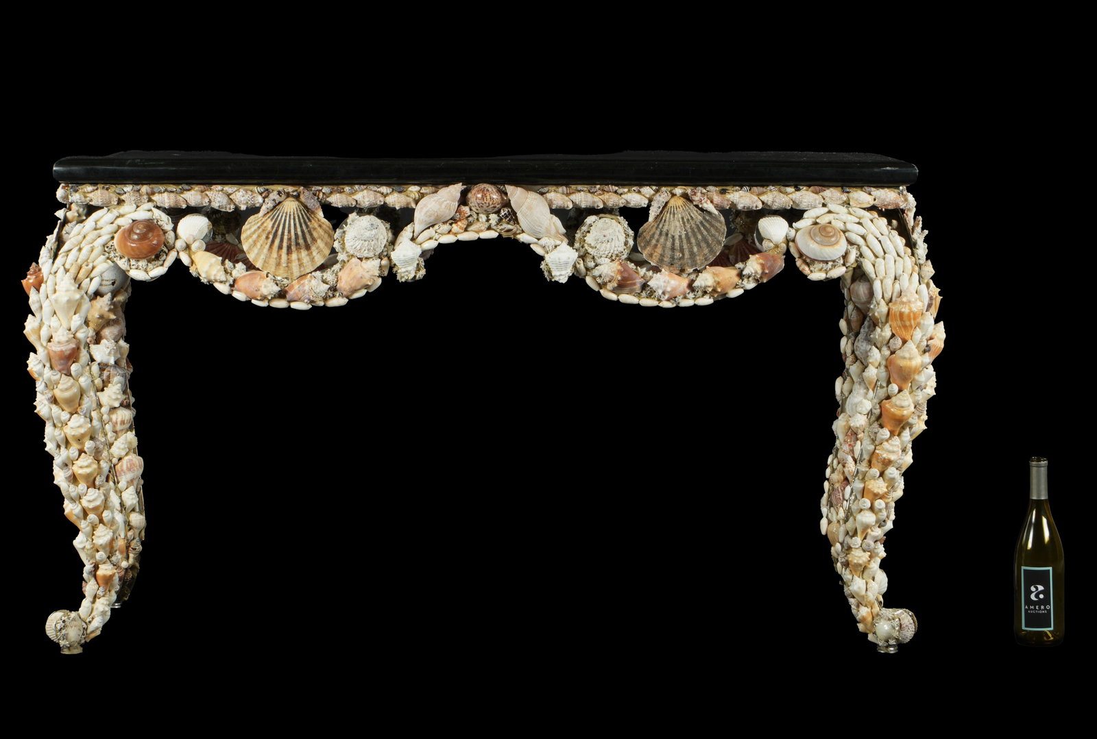 Coastal Shell Decorated Console Table - 3