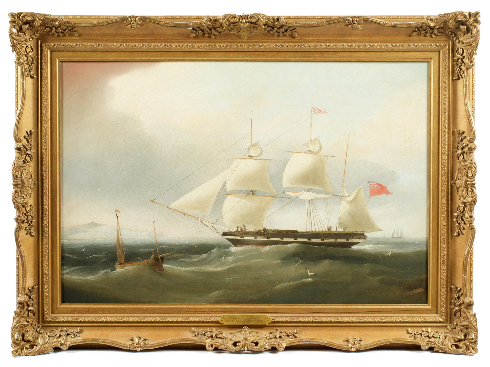 James Huggins "British Bark off Dover" Maritime (1 of 2)
