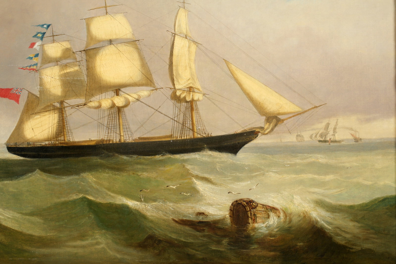 George Stainton On the Medway Maritime Painting - 6